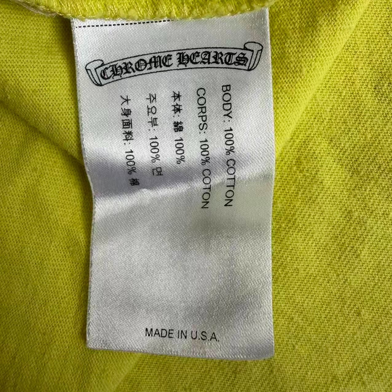 Chrome Hearts Mattyboy Green T-Shirt — back