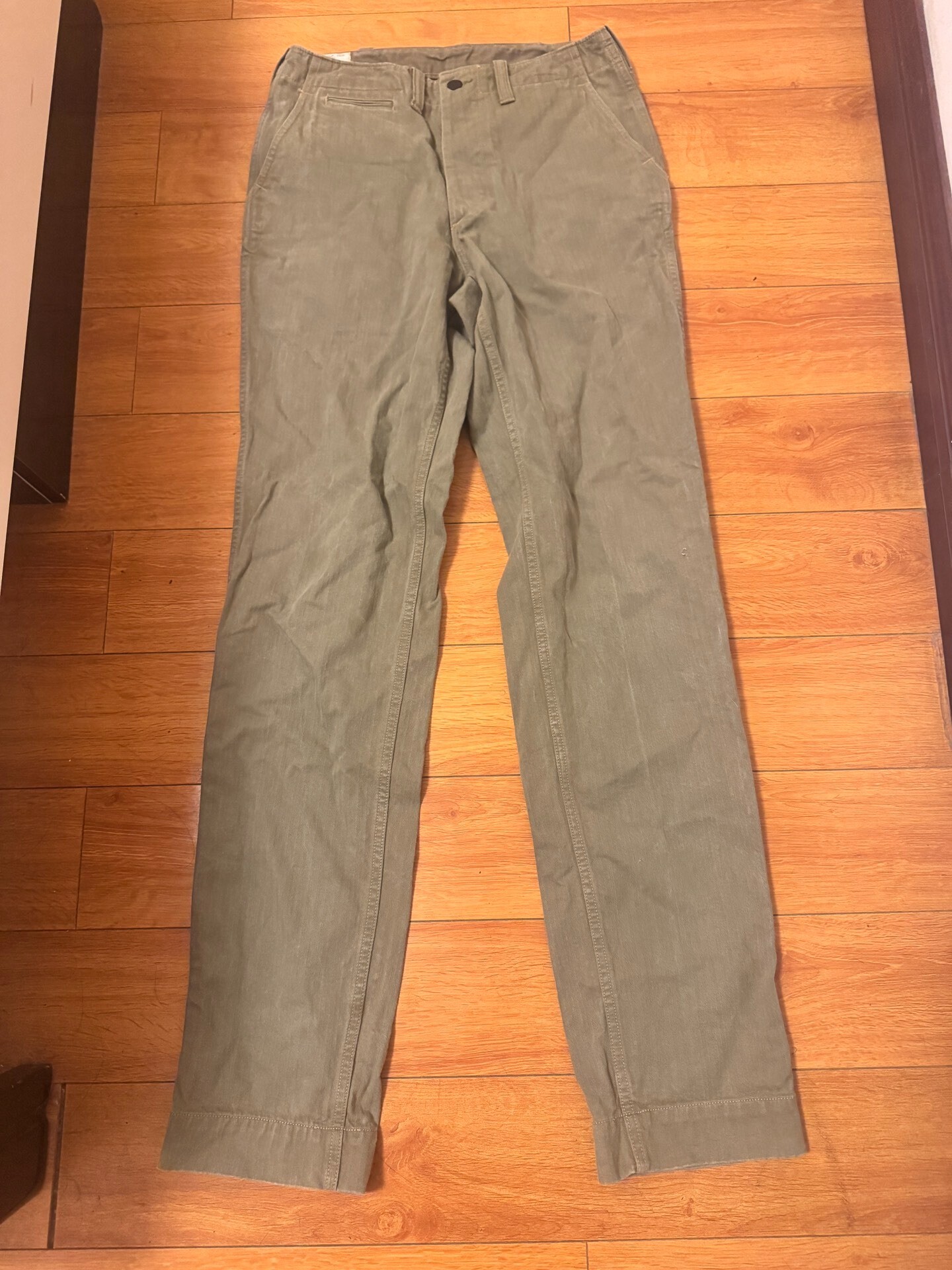 Freewheelers Olive Green Military Pants