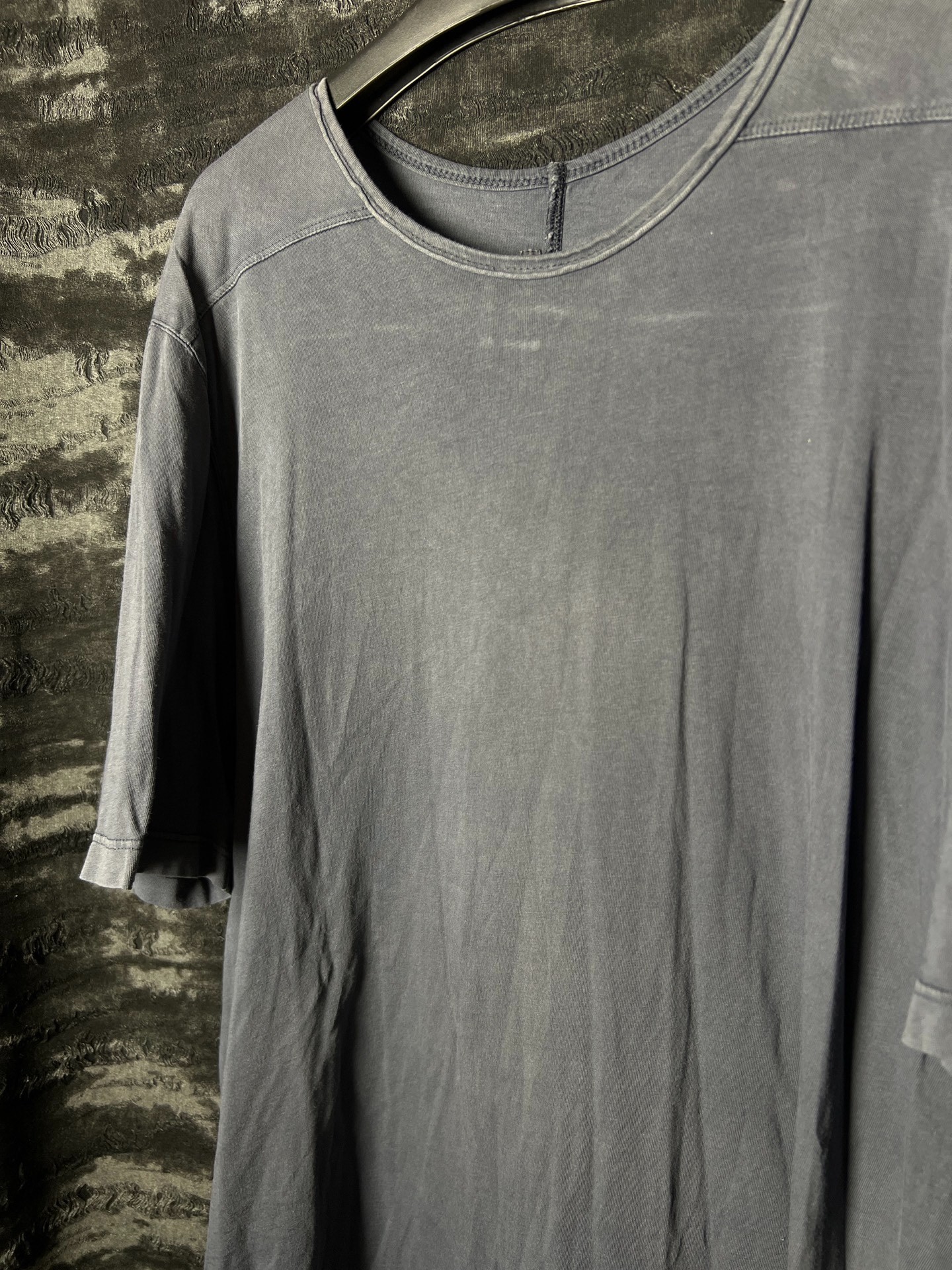 Rick Owens 18ss Gray Long T-Shirt — front