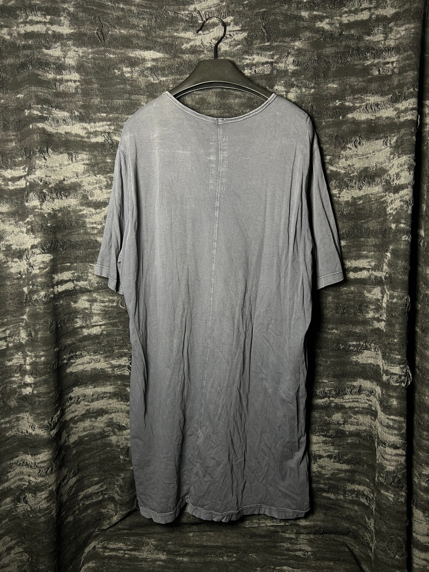 Rick Owens 18ss Gray Long T-Shirt — detail