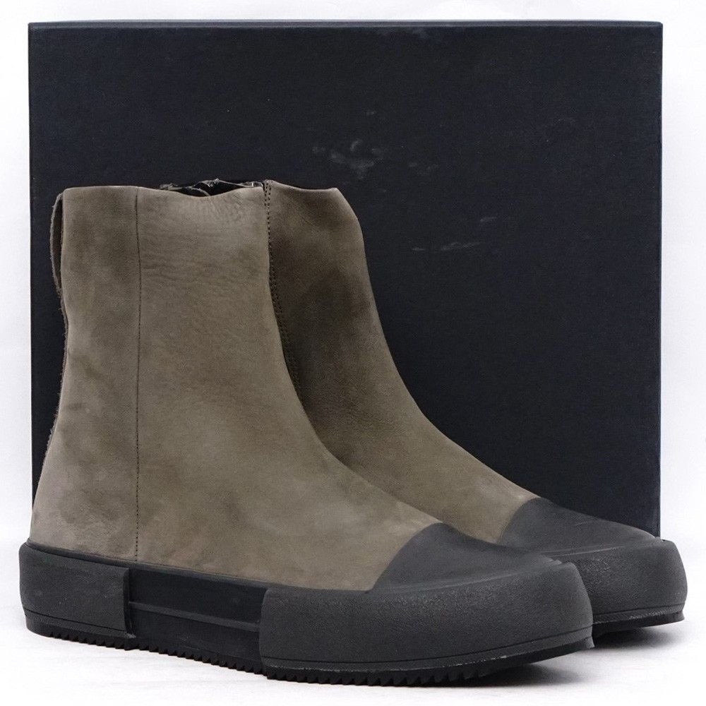 Devoa Suede Zip Ankle Leather Boots