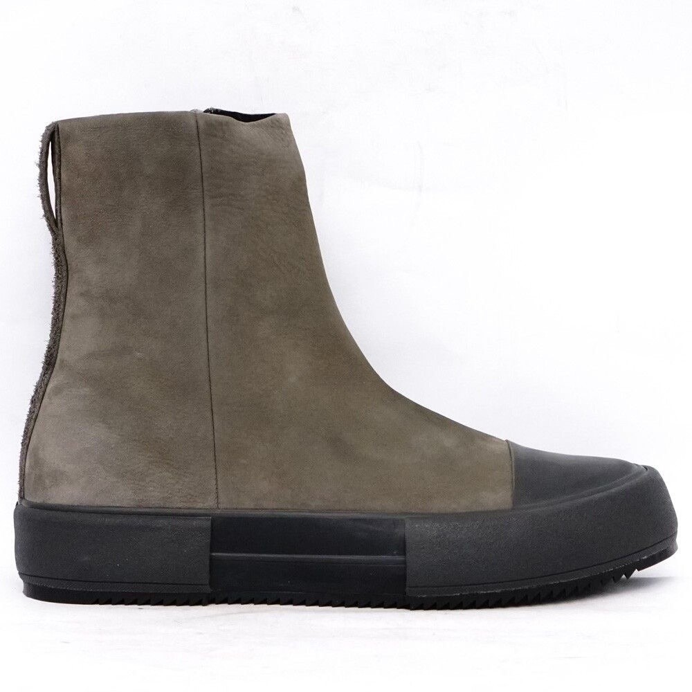 Devoa Suede Zip Ankle Leather Boots — front