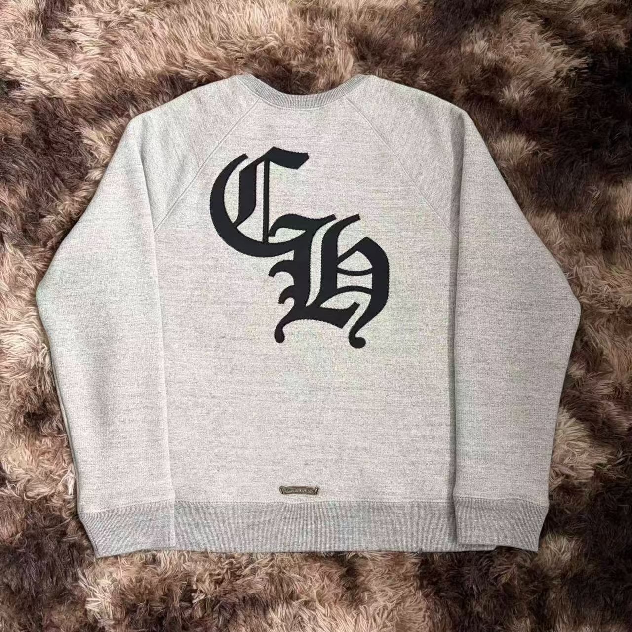 Chrome Hearts Gray Cross Crewneck Sweatshirt — detail
