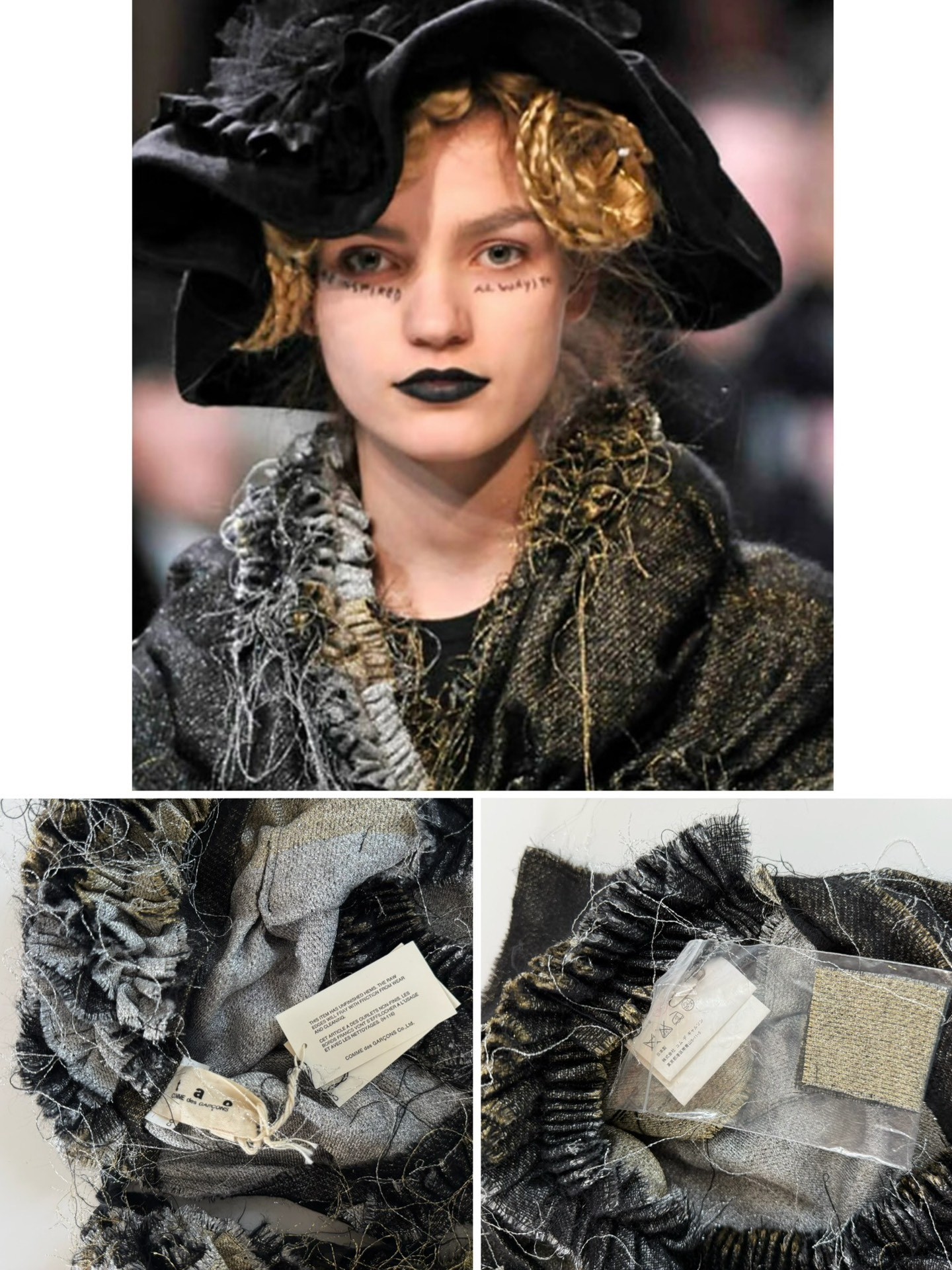 Comme des Garcons Tao Runway Cape — front