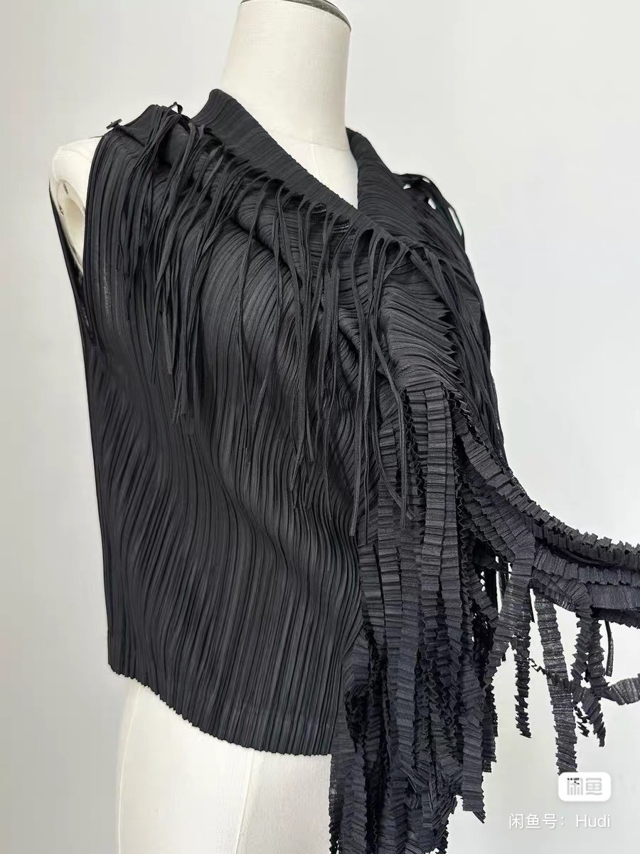 Issey Miyake 2004 Main Line Fringe Top — front