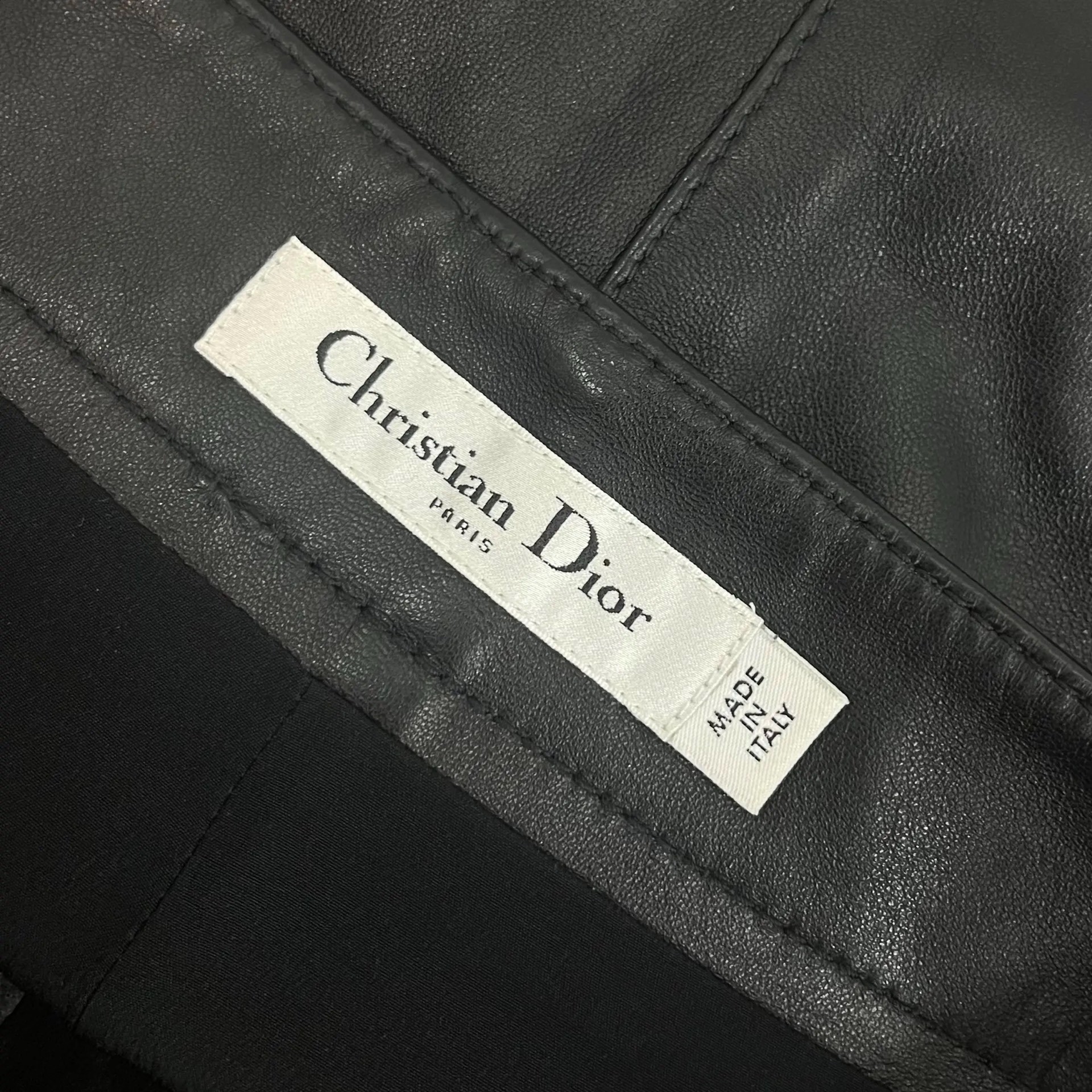 Dior CD Buckle Sheepskin Skort — back