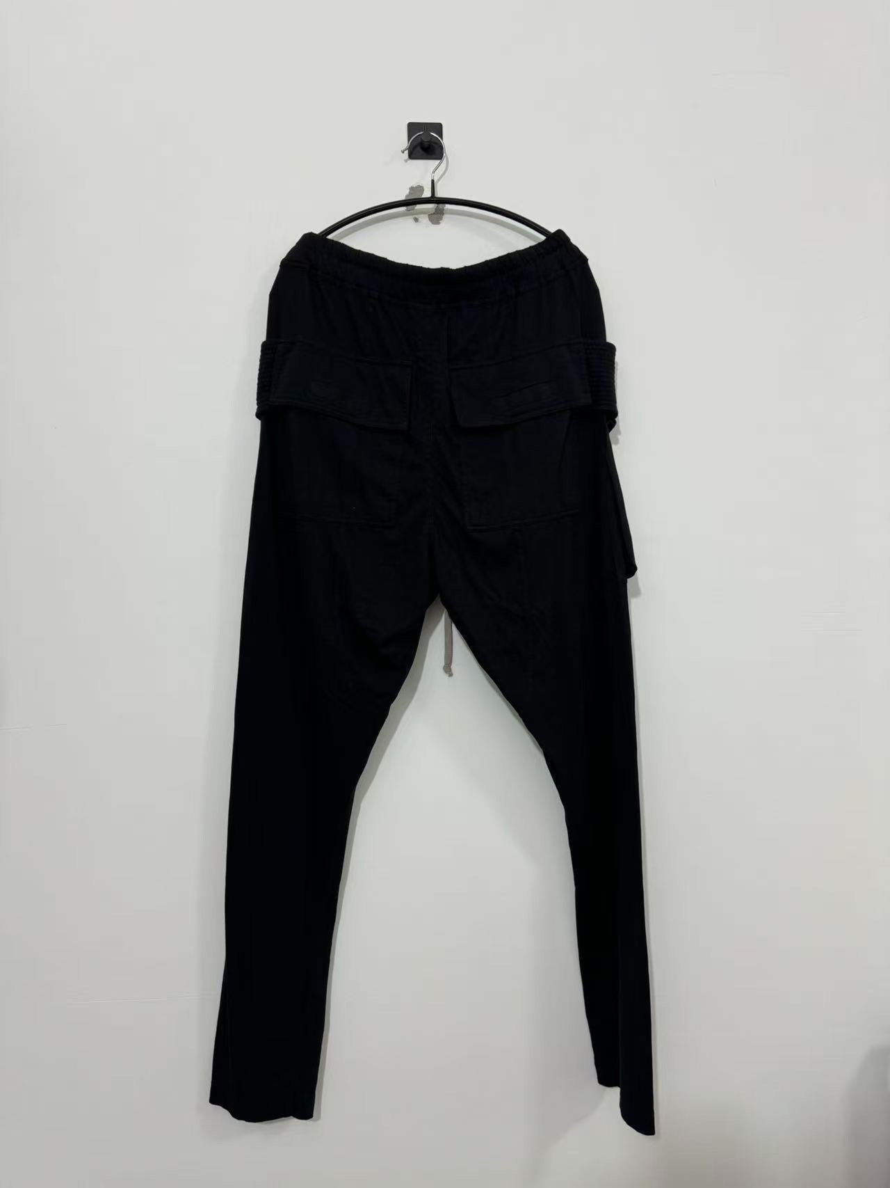 Rick Owens DRKSHDW Black Cargo Pants — front