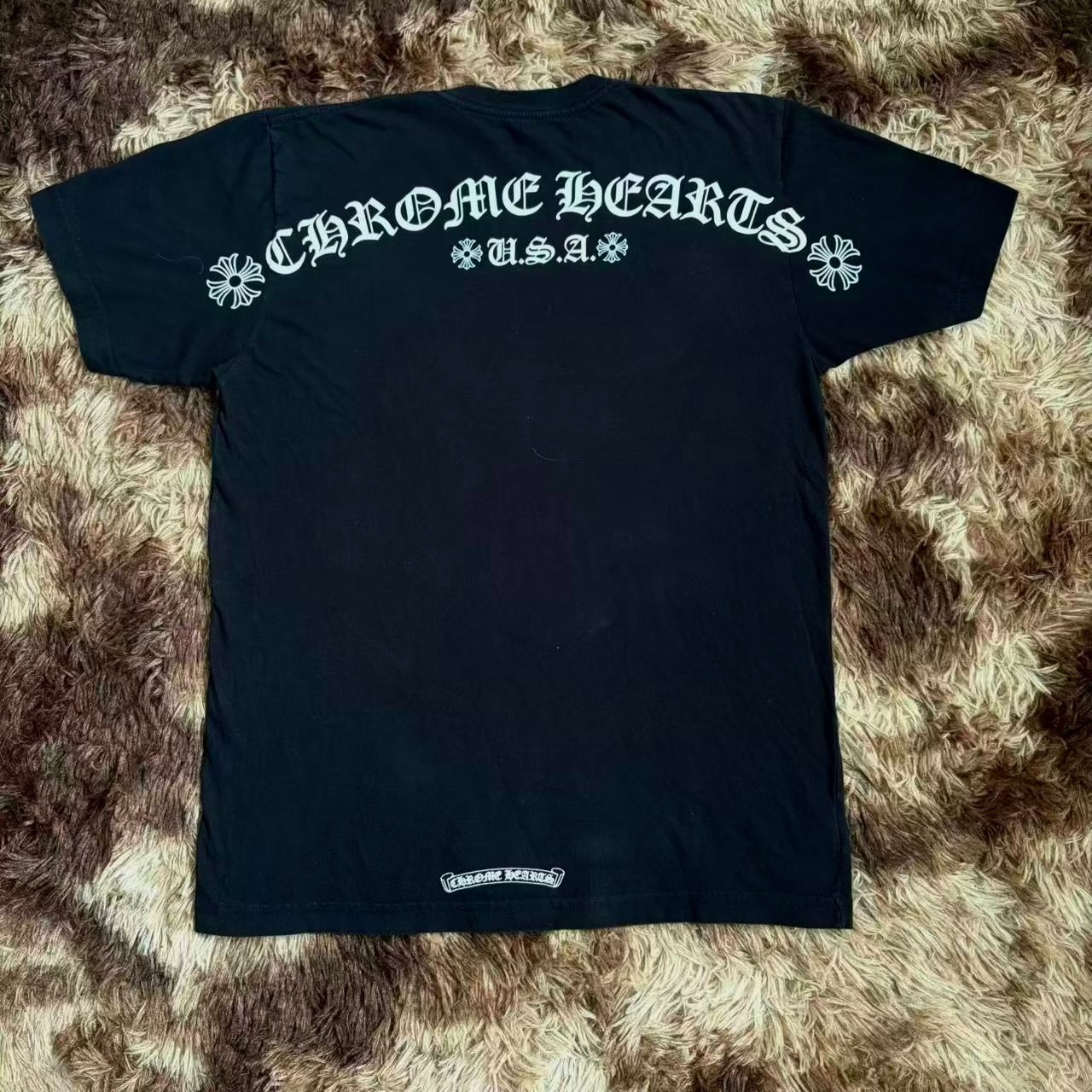 Chrome Hearts Black Short Sleeve T-Shirt — front