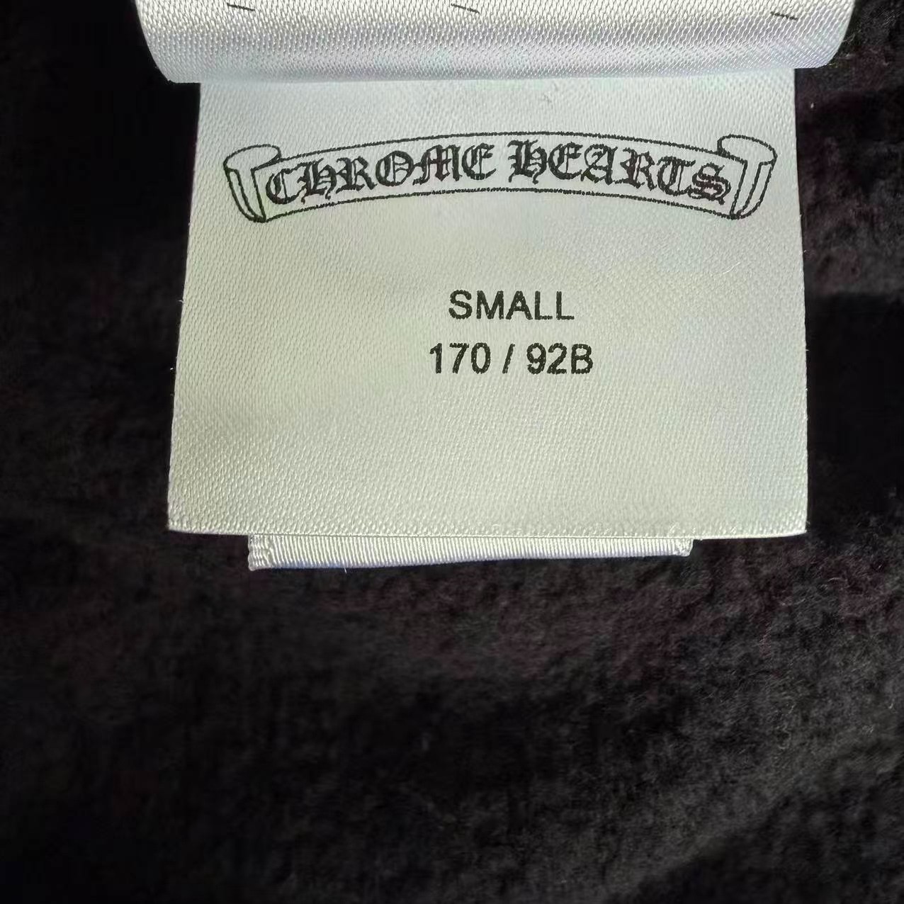 Chrome Hearts Black Crewneck Sweatshirt — label
