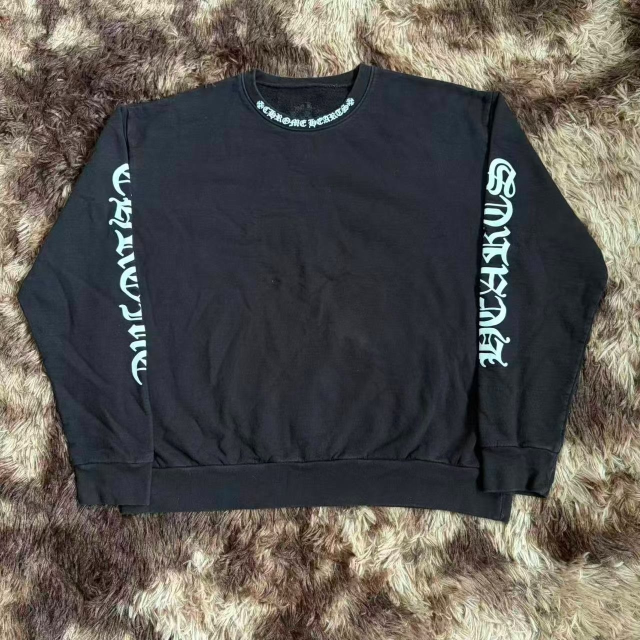 Chrome Hearts Black Crewneck Sweatshirt