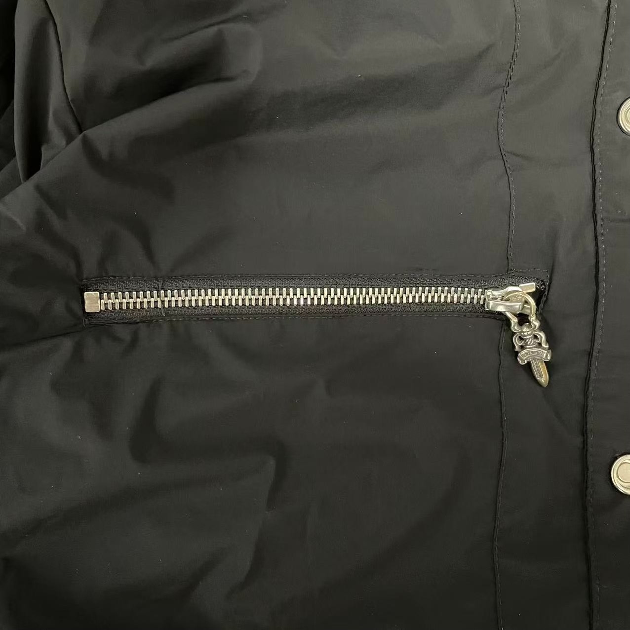 Chrome Hearts Cross Button Padded Coach Jacket — back
