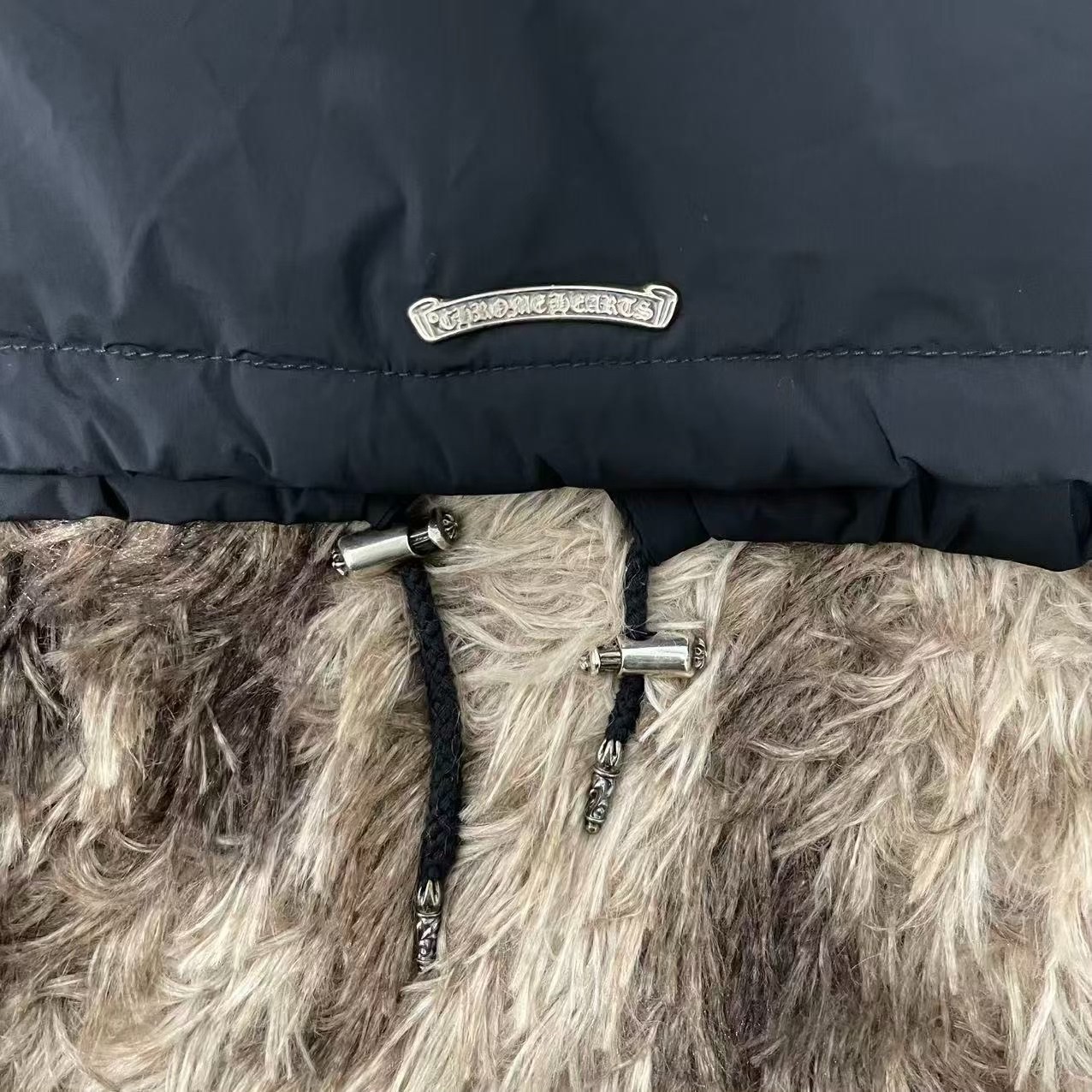 Chrome Hearts Cross Button Padded Coach Jacket — detail