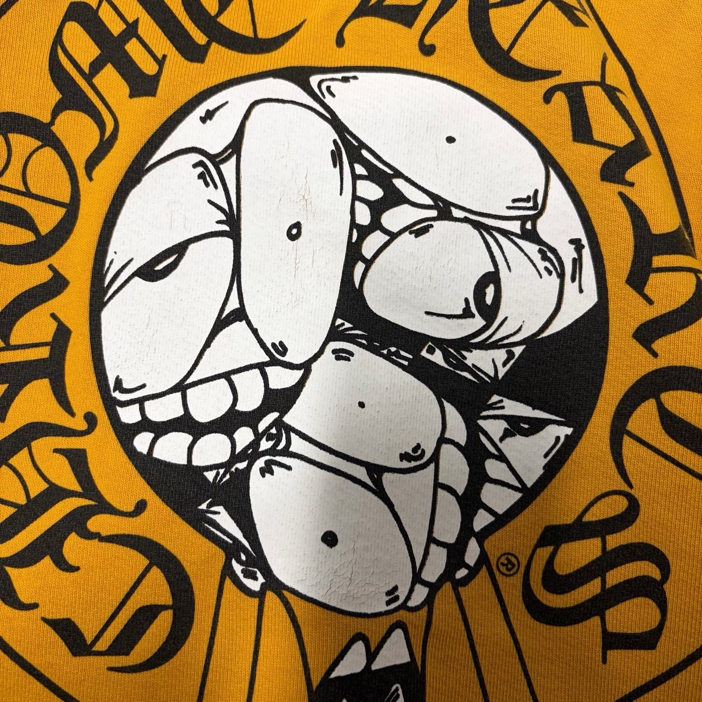 Chrome Hearts Mattyboy Yellow Sweatshirt — detail