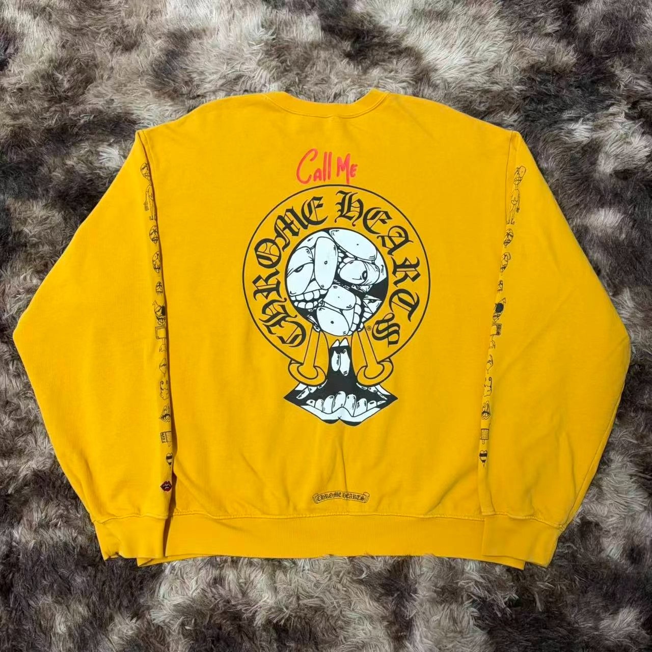 Chrome Hearts Mattyboy Yellow Sweatshirt