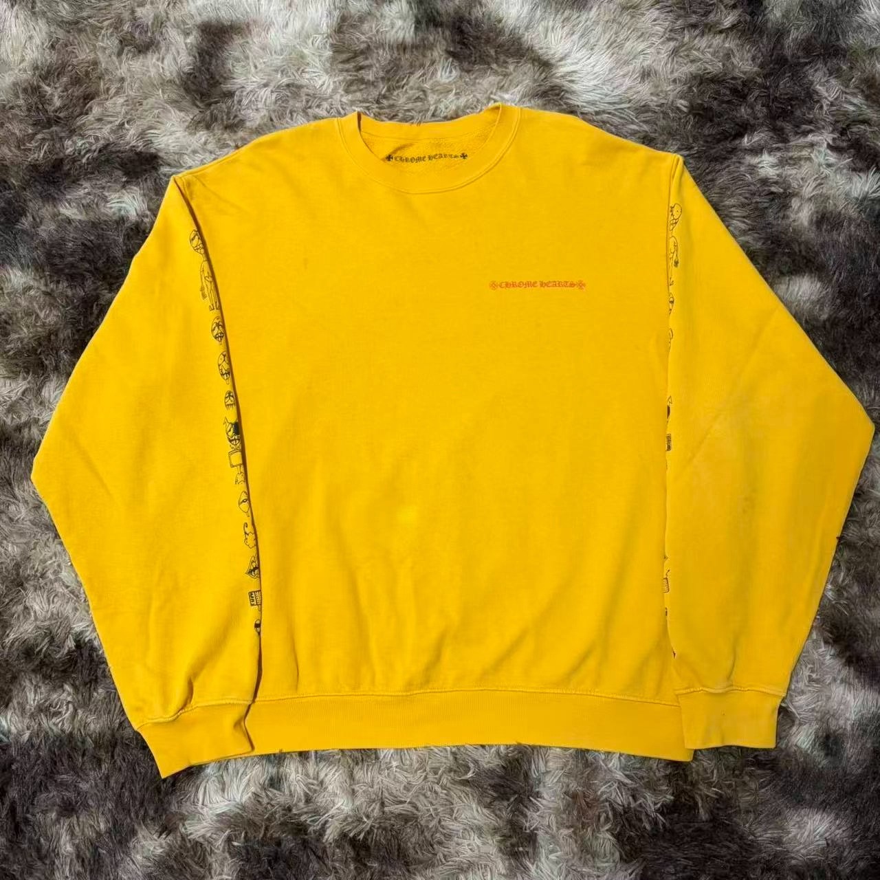 Chrome Hearts Mattyboy Yellow Sweatshirt — front