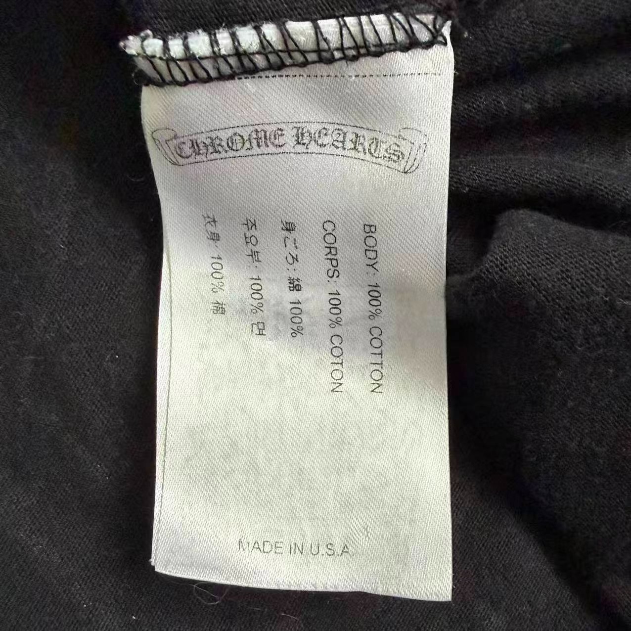 Chrome Hearts Korean Limited Horseshoe Cross Tee — back