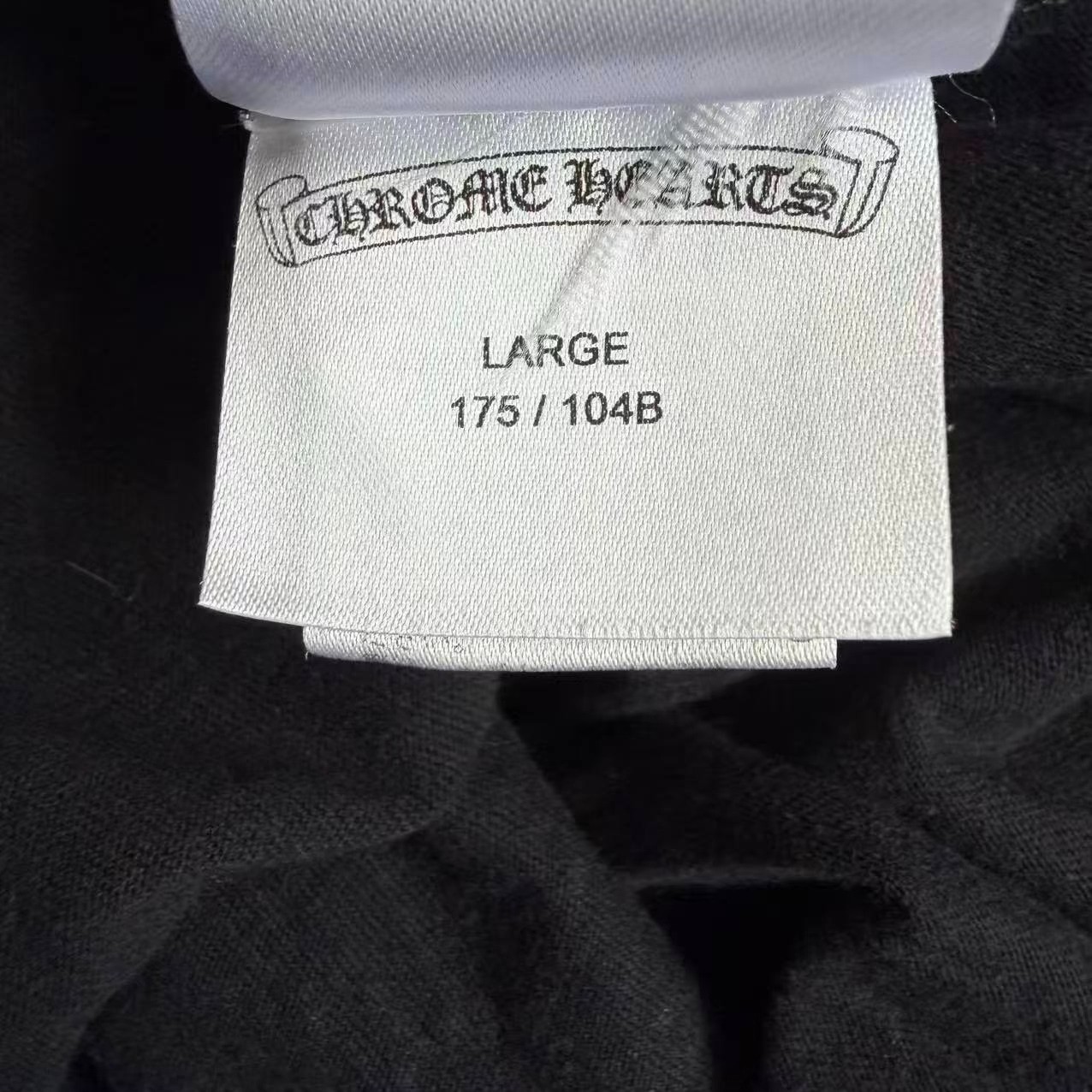 Chrome Hearts Black Green Cross T-Shirt — label