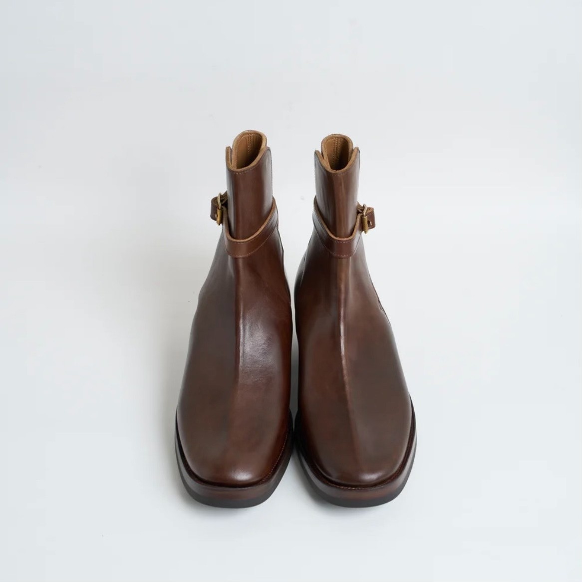 Clinch Jodhpur Brown Leather Boots — label