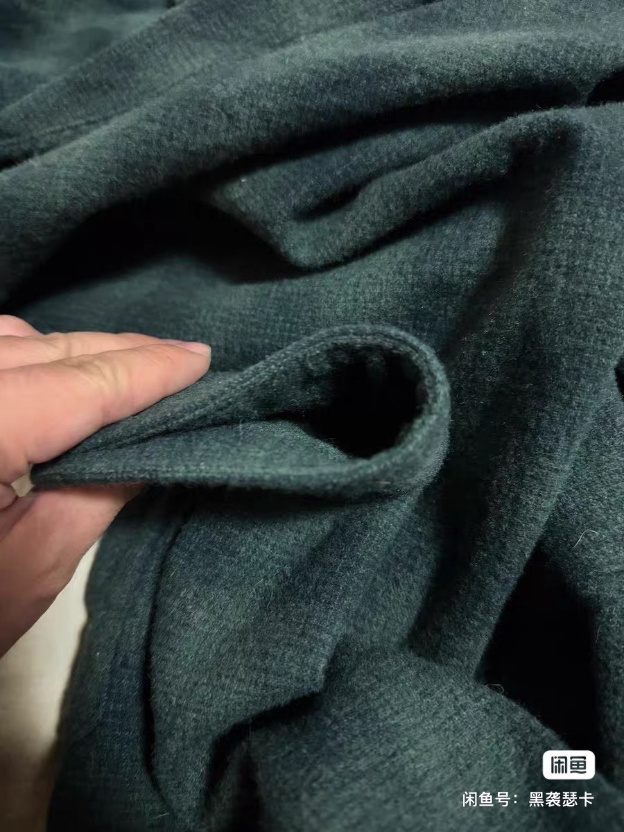 Freewheelers Dark Green Wool Shirt Jacket — back