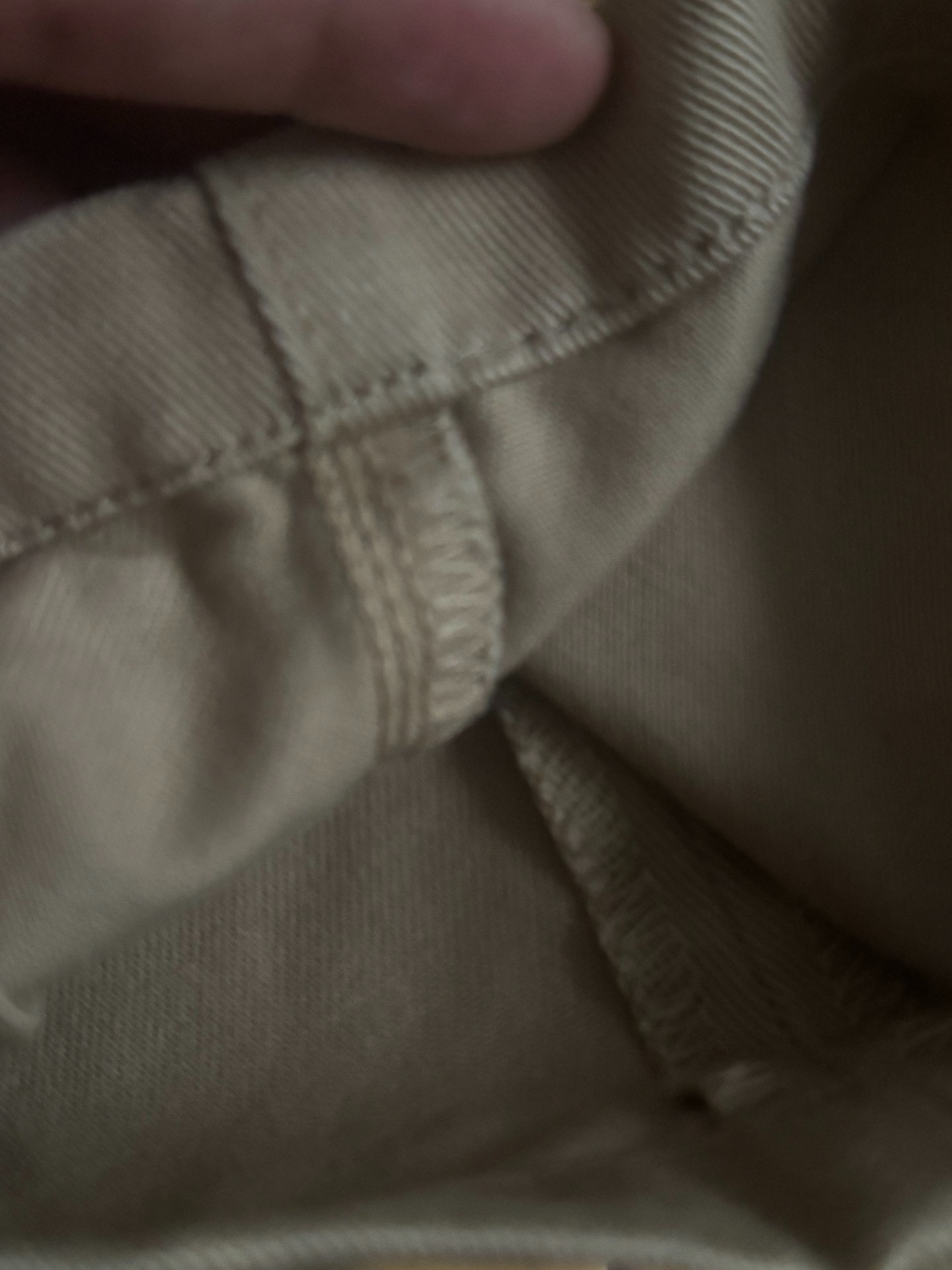 Iron Heart Khaki Straight Pants — label