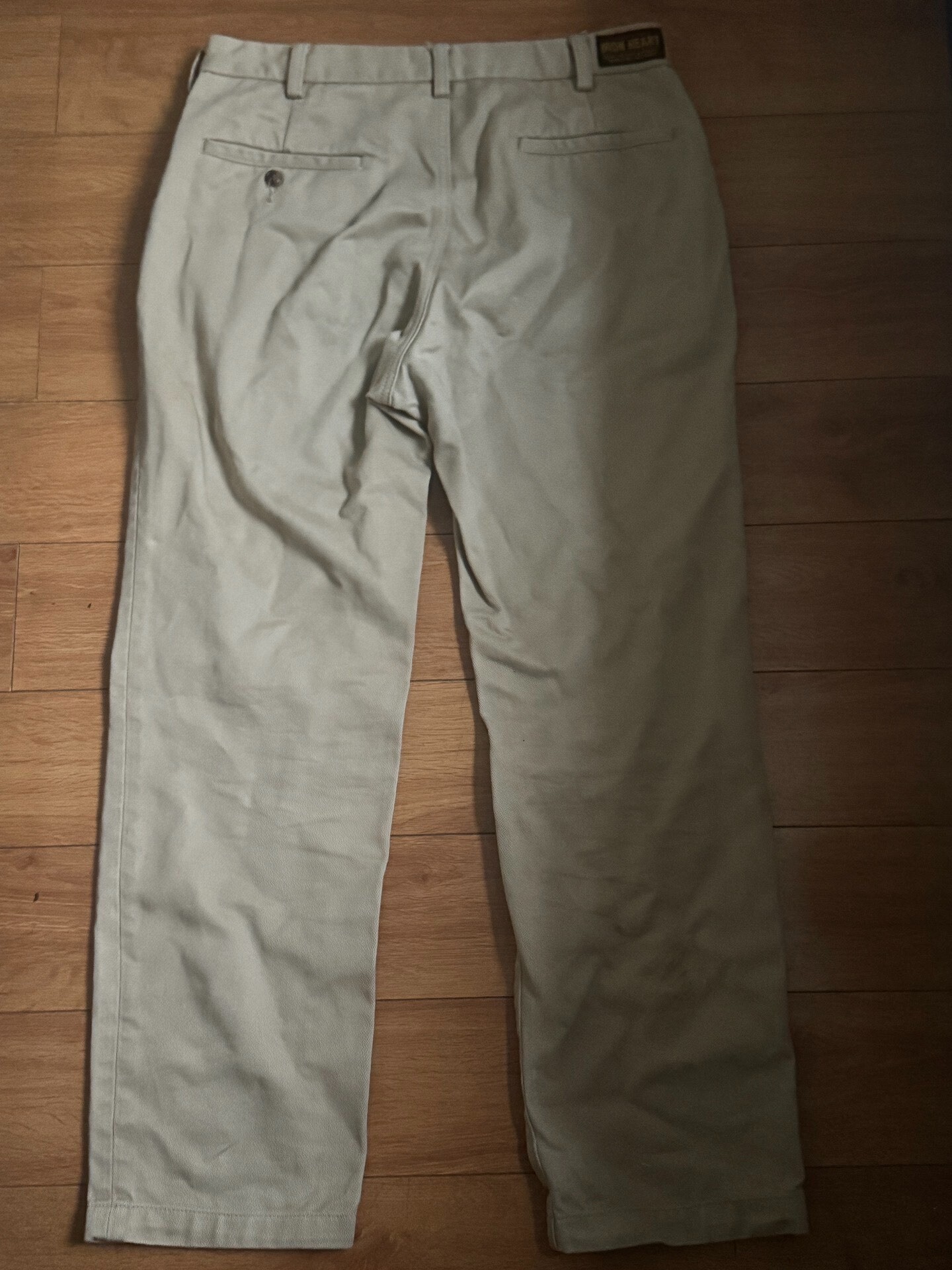 Iron Heart Khaki Straight Pants — front