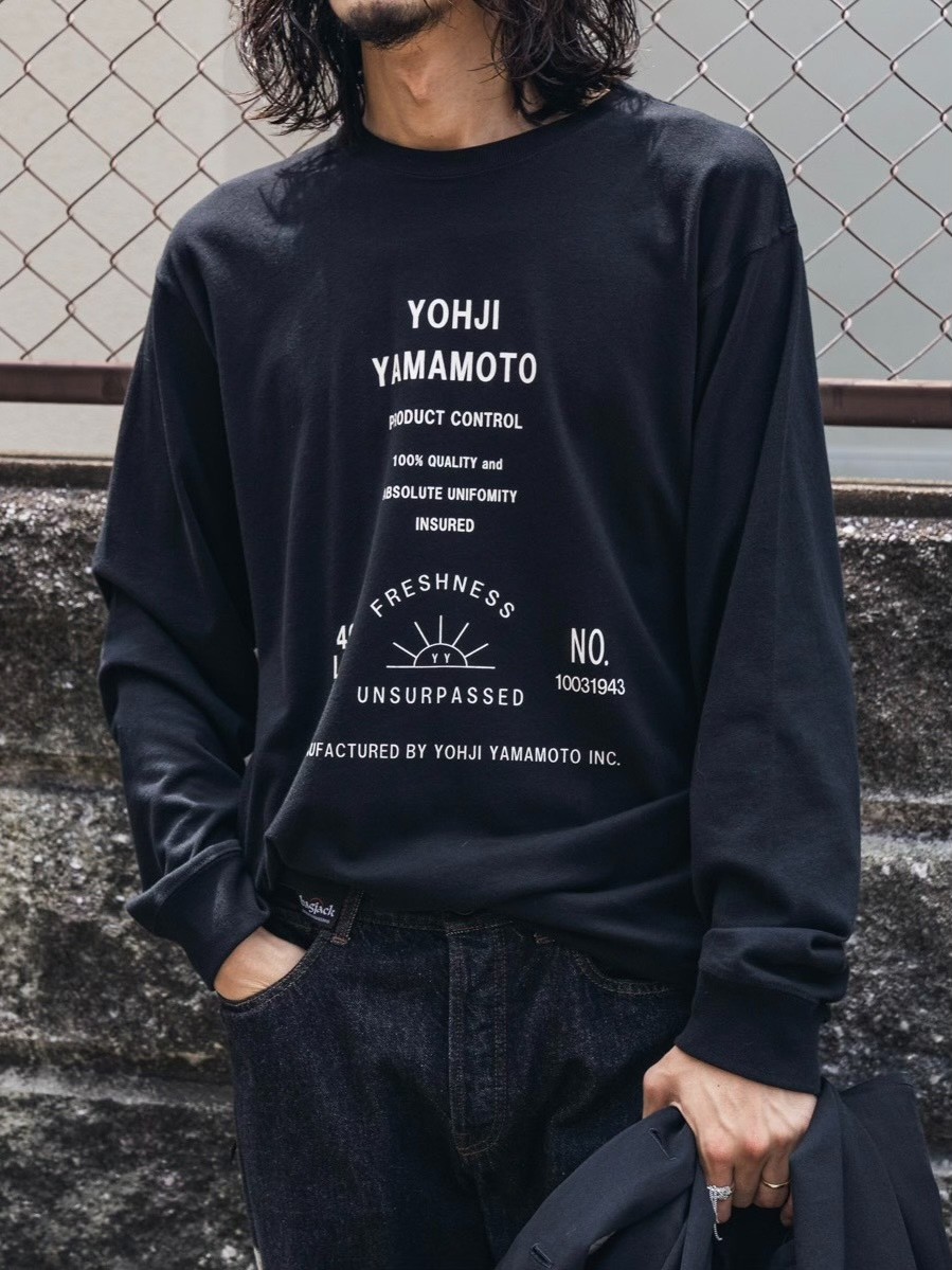 Yohji x New Era 2018AW Long Sleeve Top — label