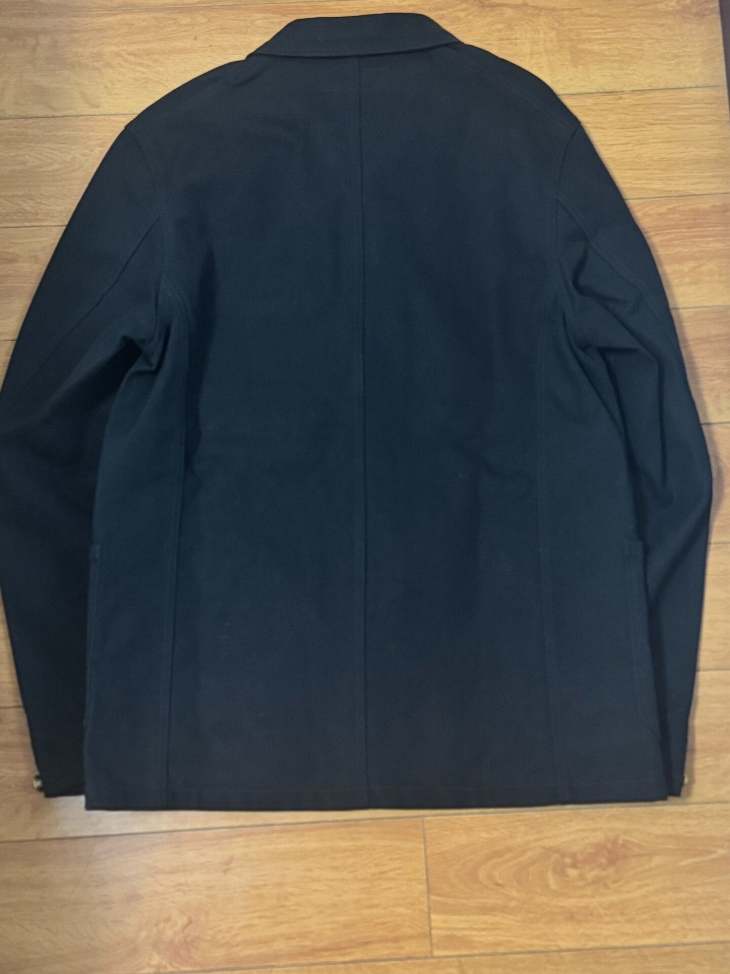 Iron Heart 17oz Black Canvas Work Jacket — front