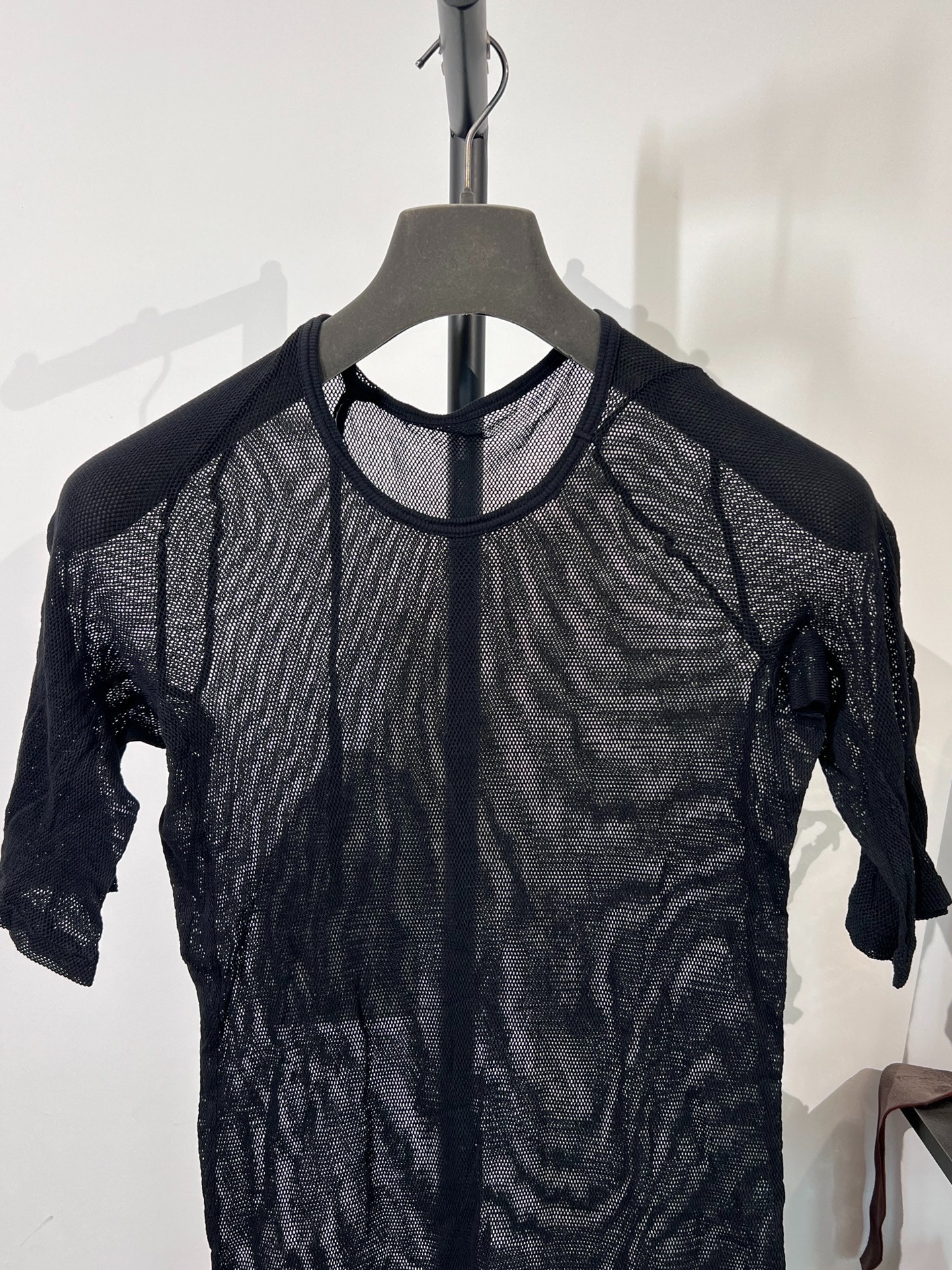 Boris Bidjan Saberi Mesh Short-Sleeve T-Shirt — detail