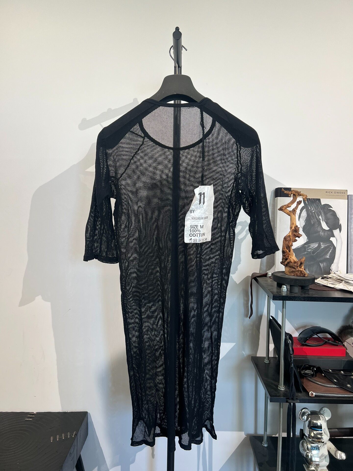 Boris Bidjan Saberi Mesh Short-Sleeve T-Shirt — back