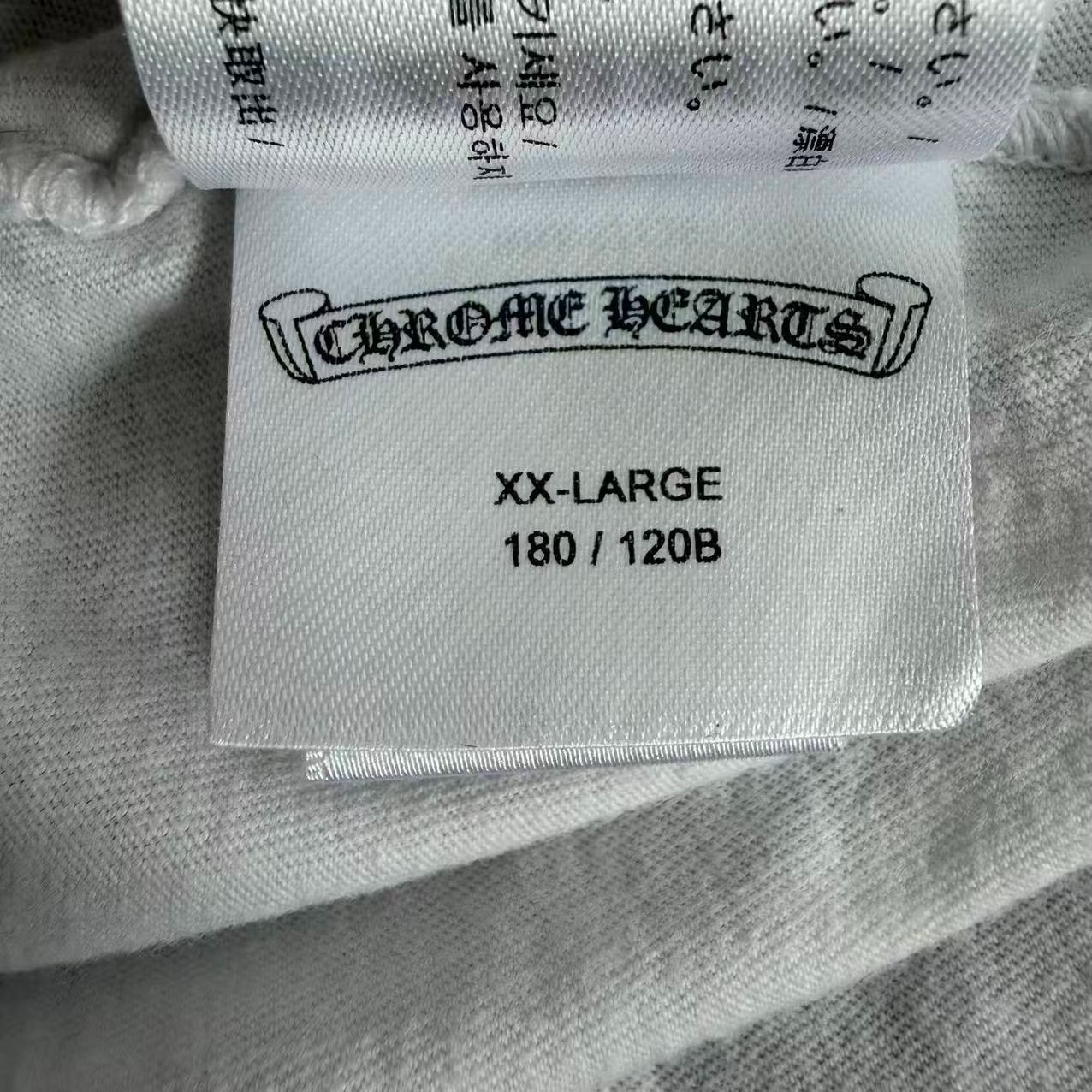 Chrome Hearts White Short-Sleeve T-Shirt — label