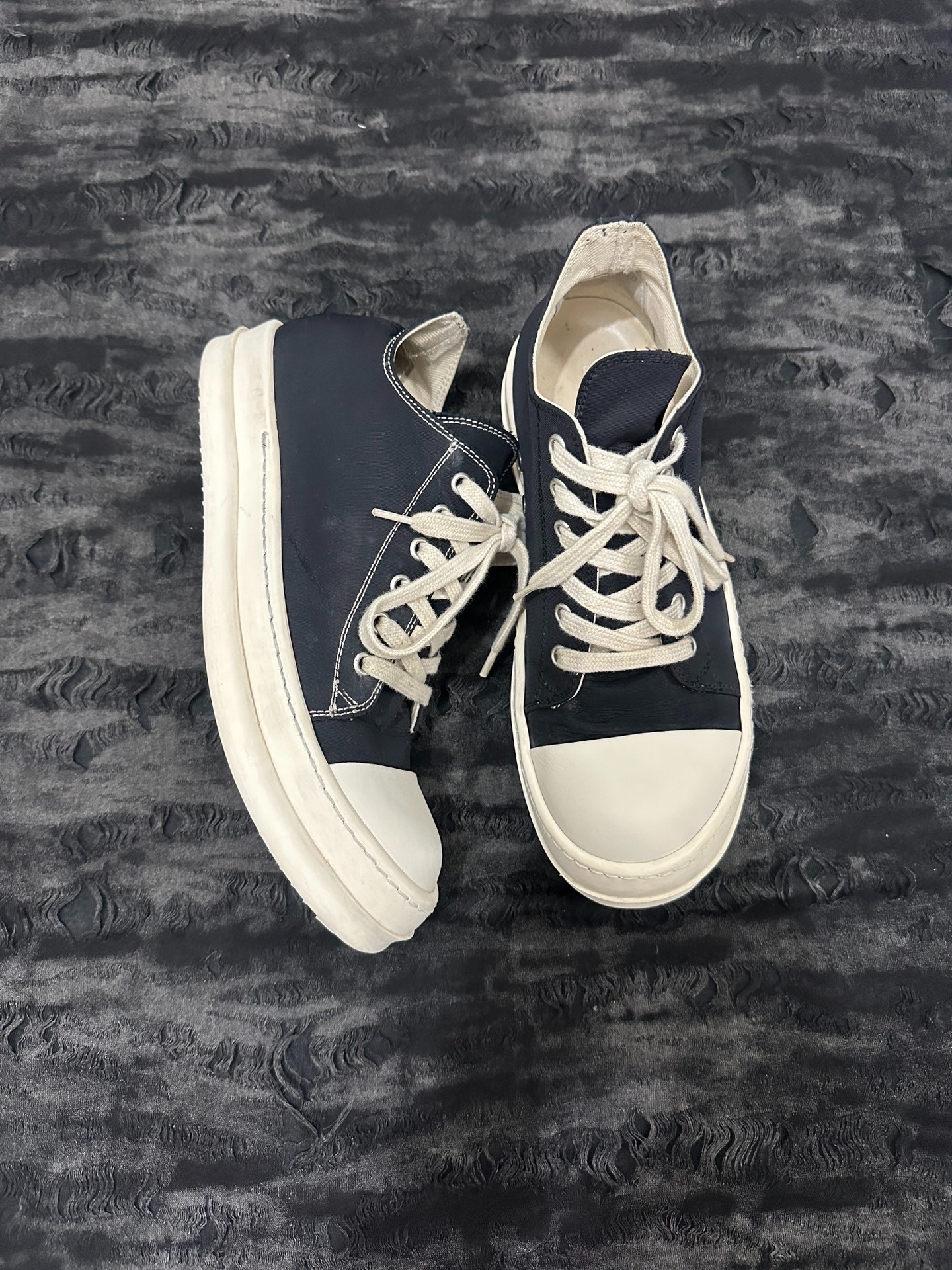 Rick Owens DRKSHDW Contrast Stitch Low-Top