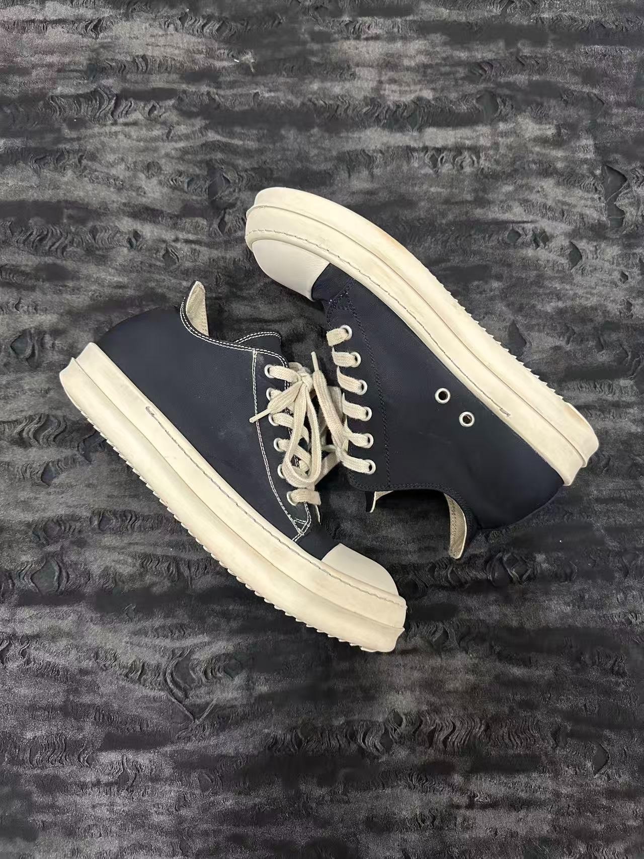 Rick Owens DRKSHDW Contrast Stitch Low-Top — back
