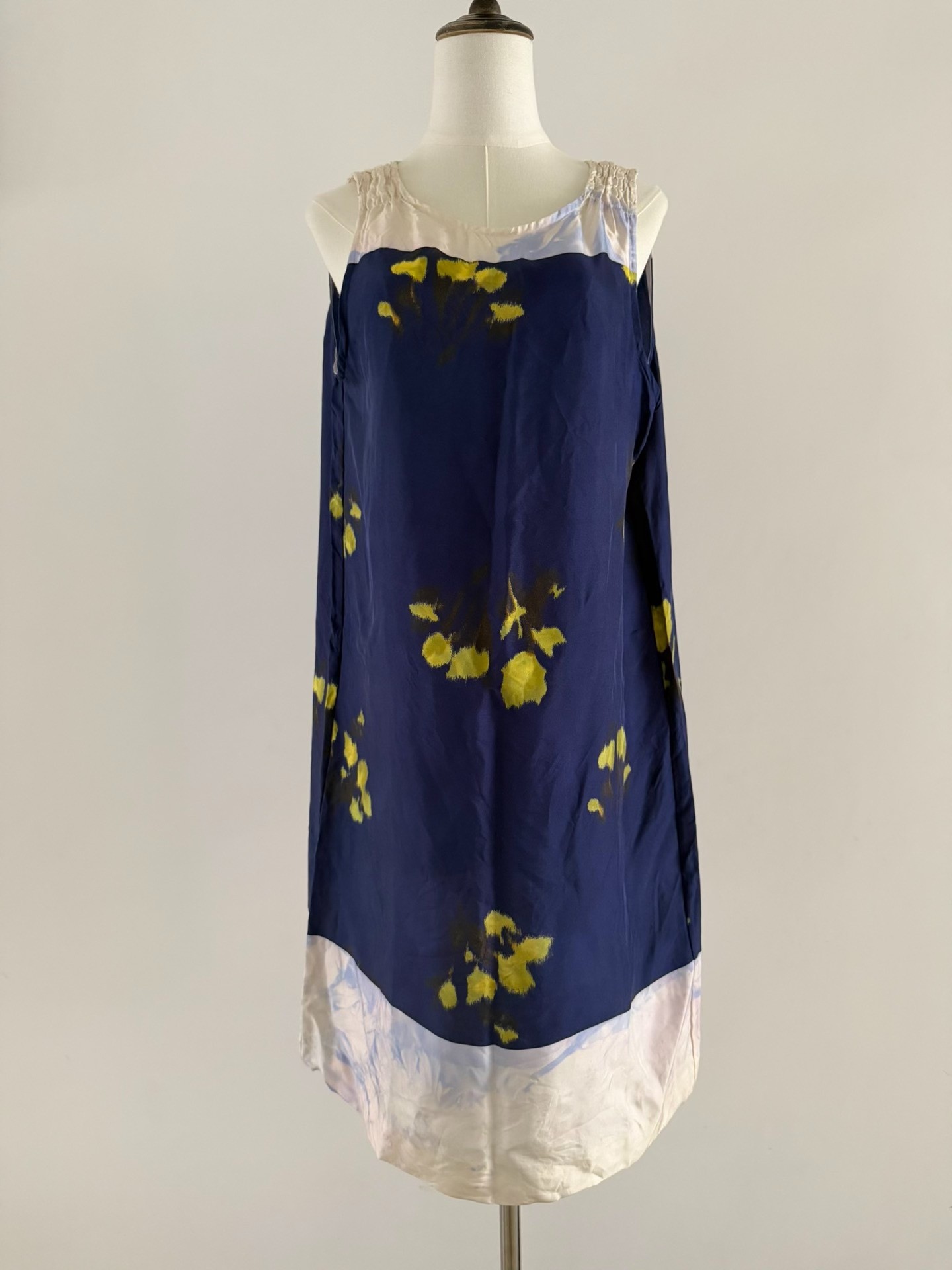 Dries Van Noten Dark Blue Floral Dress