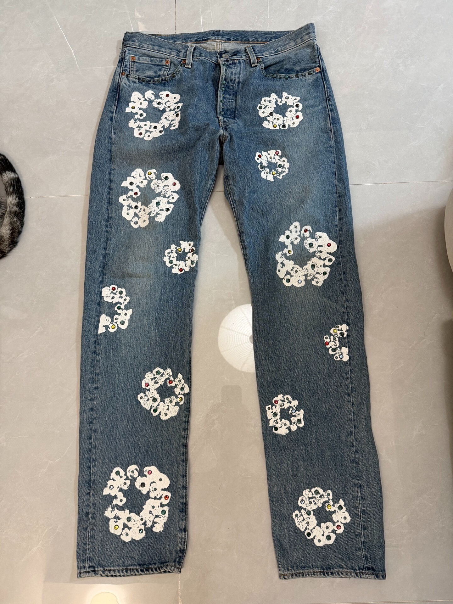 Denim Tears Kapok Gem Blue Denim Jeans
