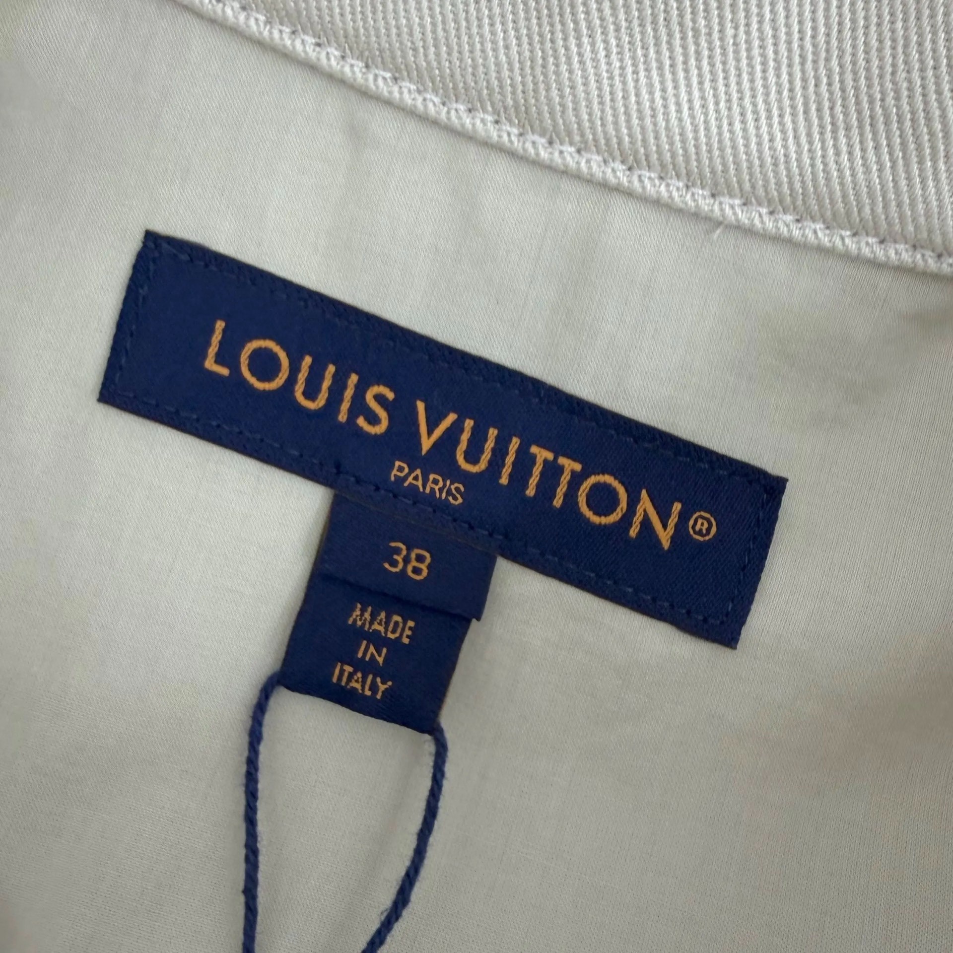 Louis Vuitton 26SS Beige Cropped Work Jacket — label