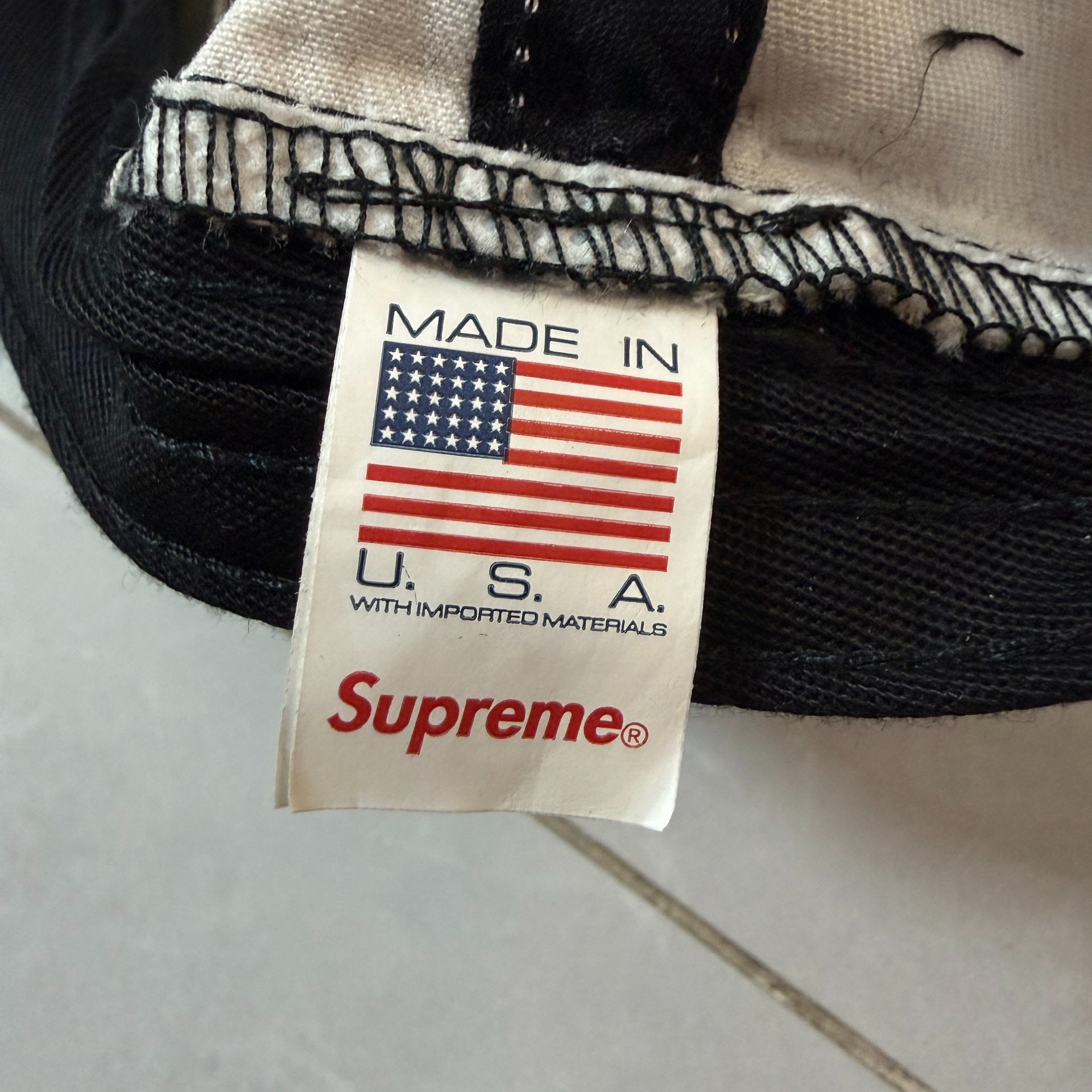 Supreme FW25 Split Brim Cap — back
