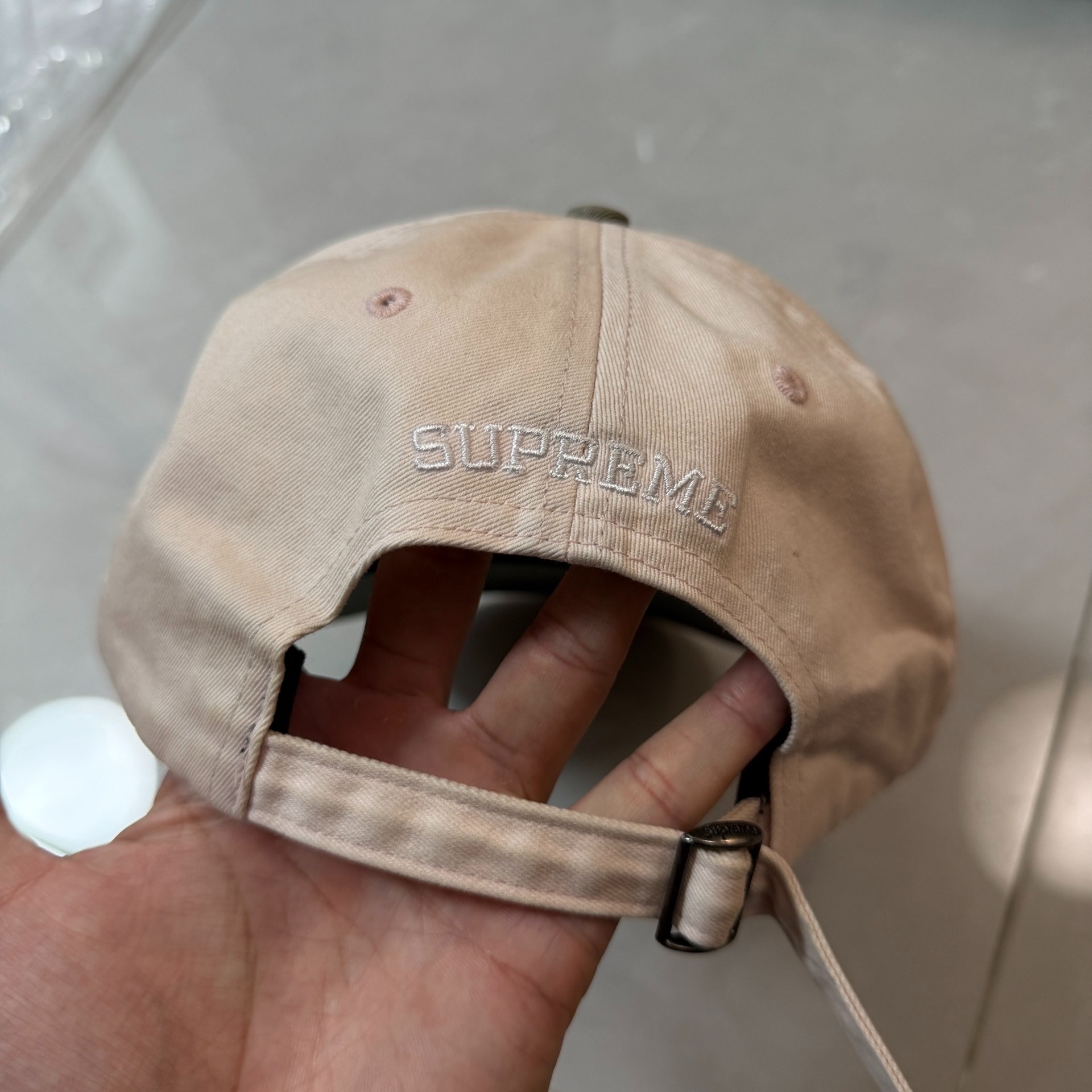 Supreme FW25 Split Brim Cap — detail