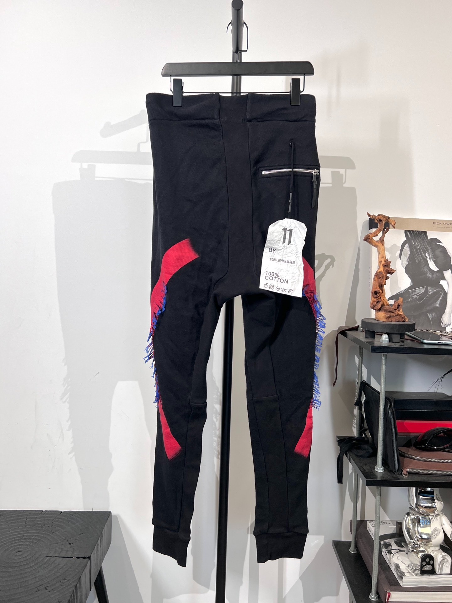 Boris Bidjan Saberi P13 Fringe Sweatpants — front