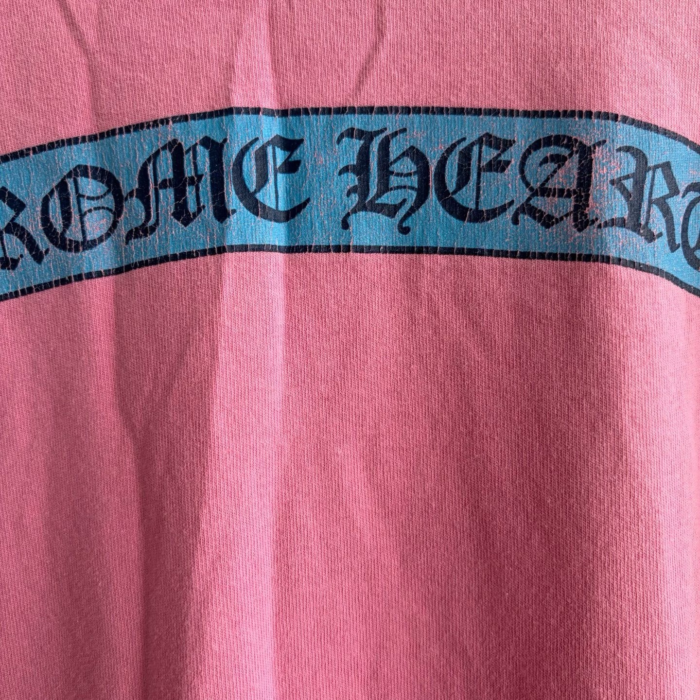 Chrome Hearts Pink Scroll Short Sleeve Tee — back