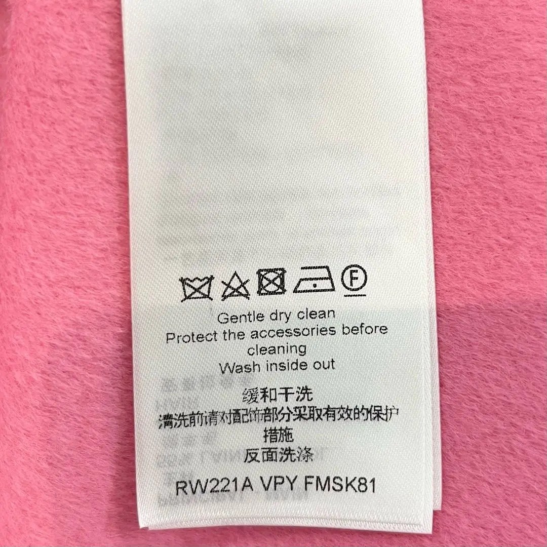 Louis Vuitton Pink Wool A-Line Mini Skirt — label