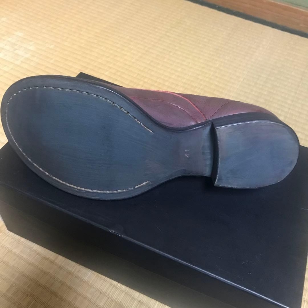 Devoa Reddish-Brown Leather Derby Shoes — front