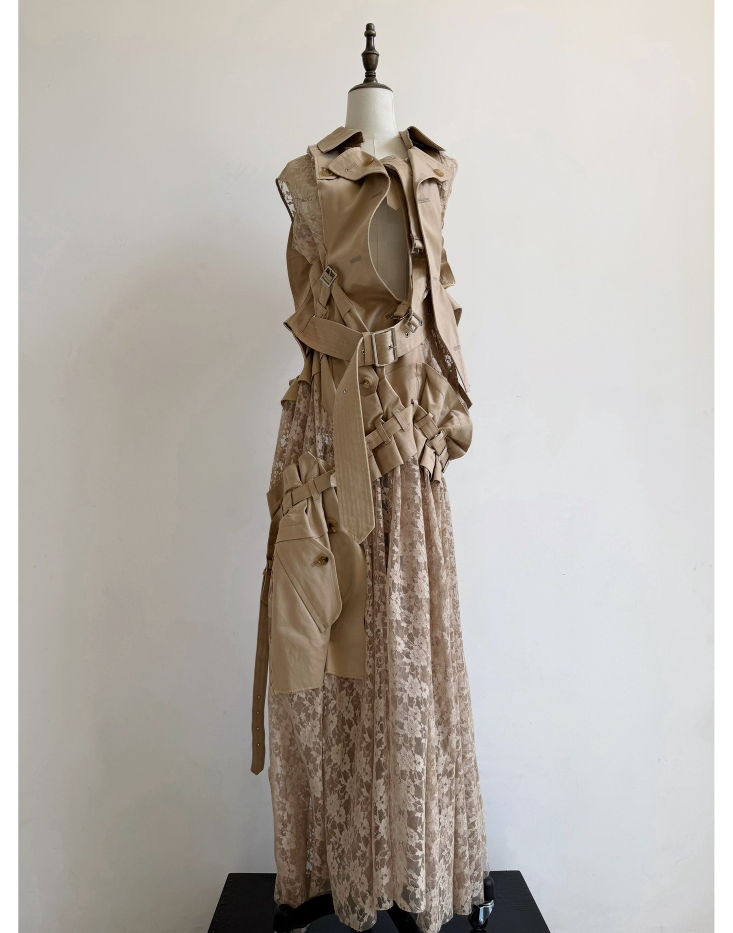 Junya Watanabe Lace Trench Long Dress