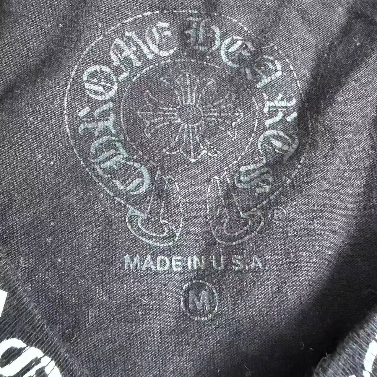Chrome Hearts Black Short Sleeve T-Shirt — detail