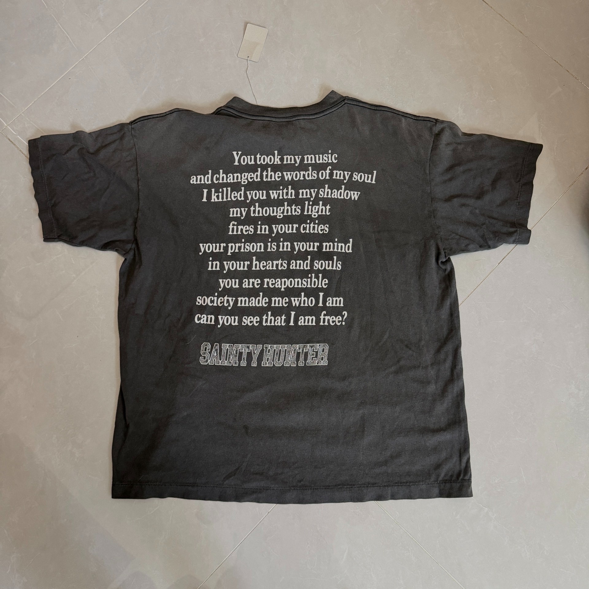 Saint Michael x Bounty Hunter Angel Skull Tee — front