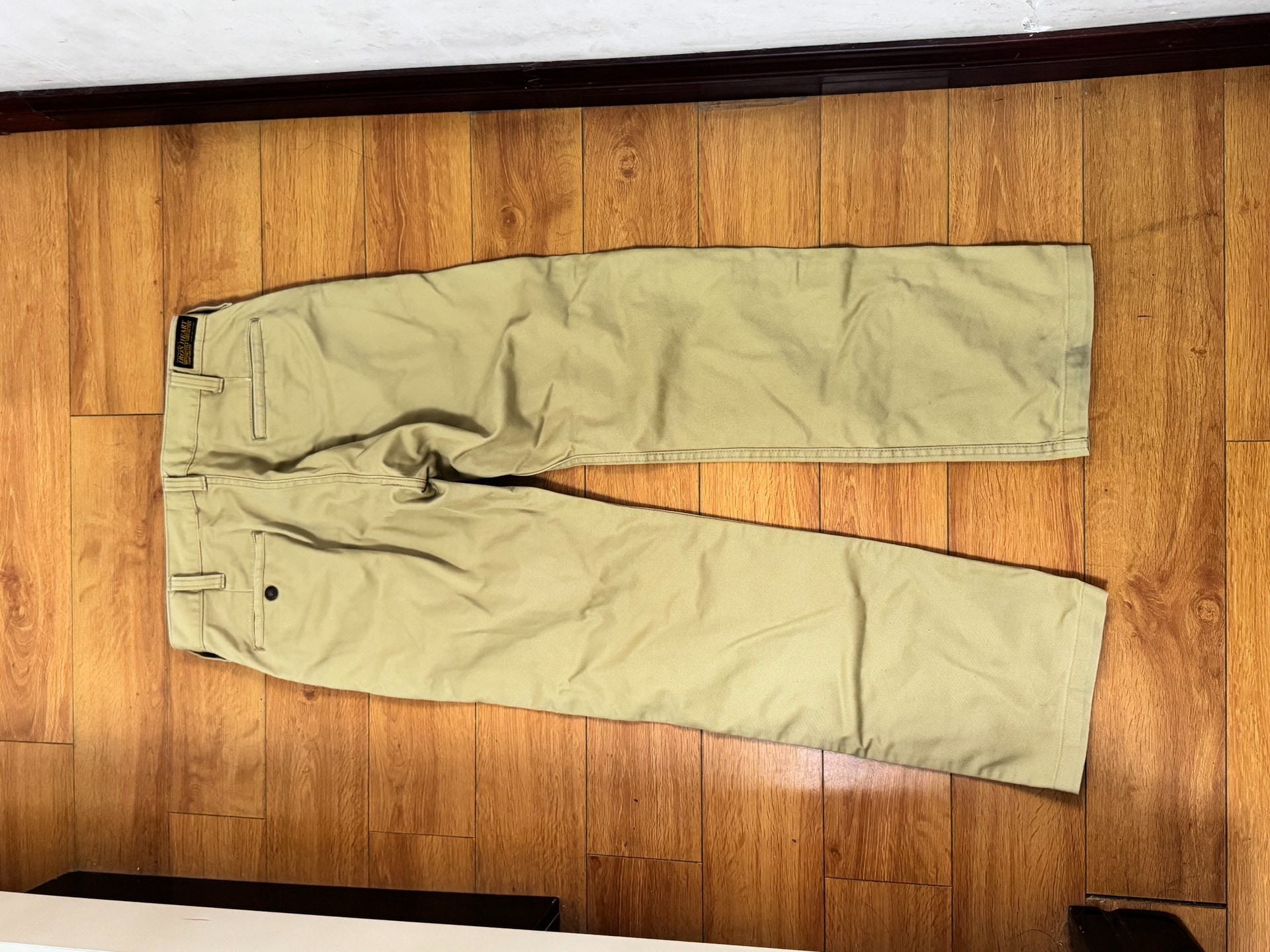 Iron Heart Light Khaki Casual Pants — detail