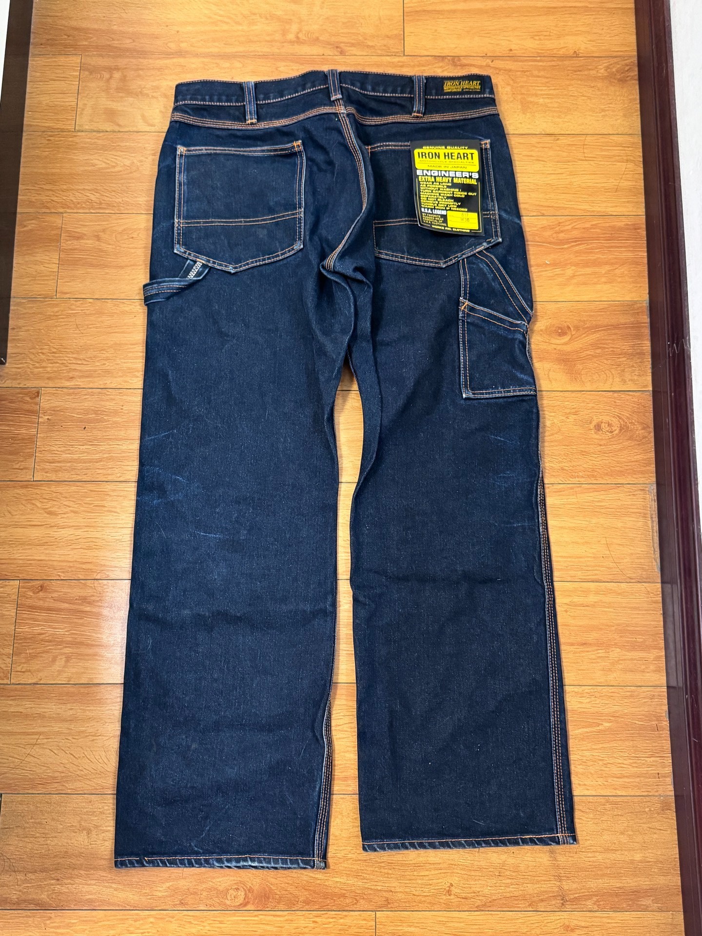 Iron Heart 817 Blue-Black Jeans — front