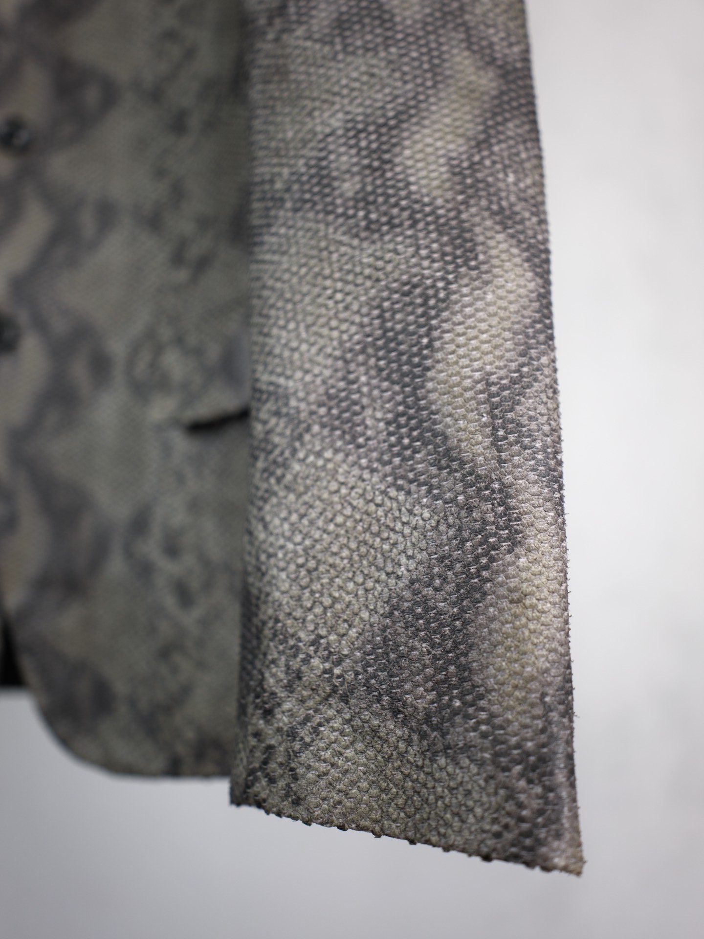 Yohji Yamamoto 14AW Snake Leather Blazer — label