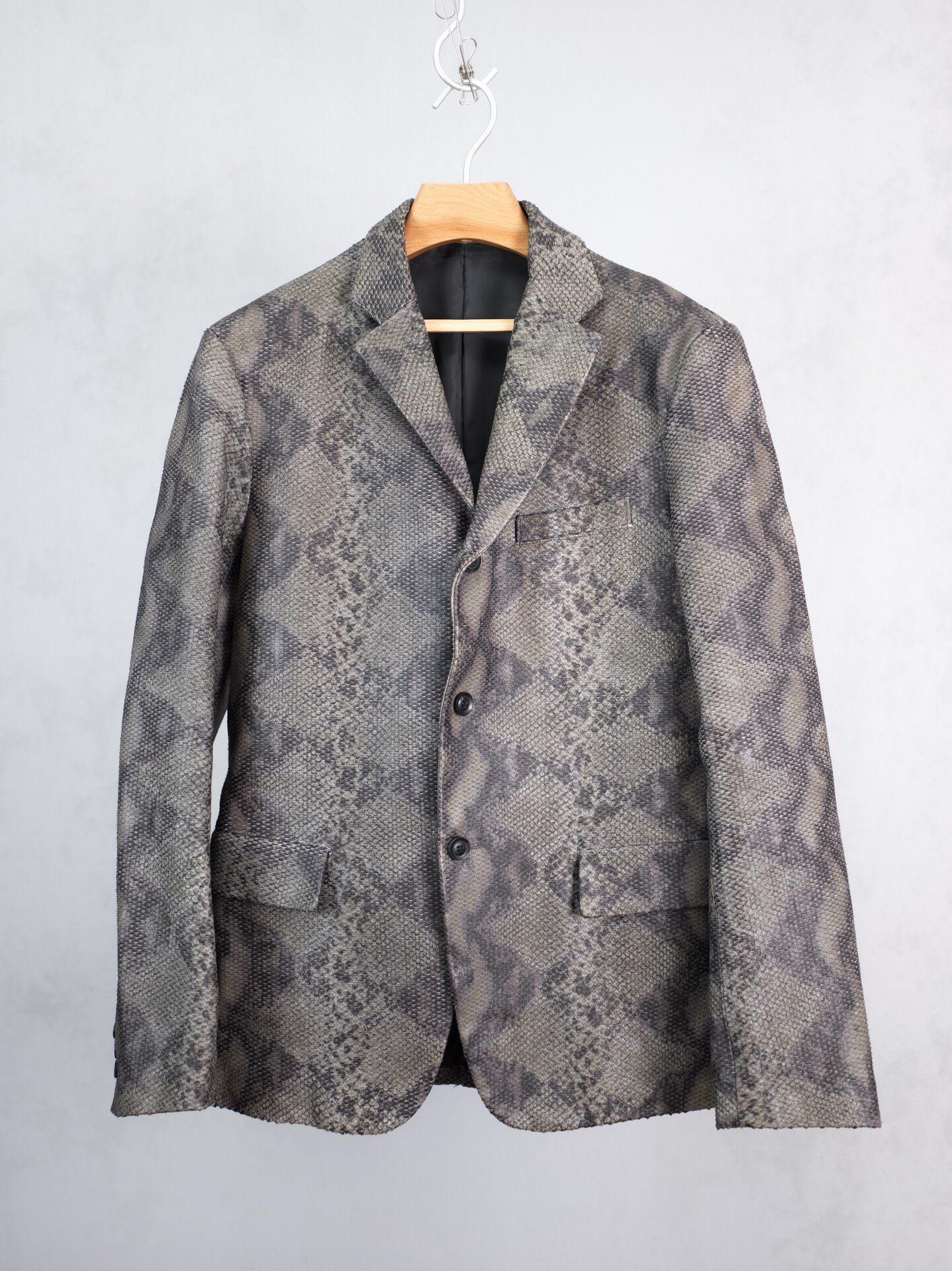 Yohji Yamamoto 14AW Snake Leather Blazer