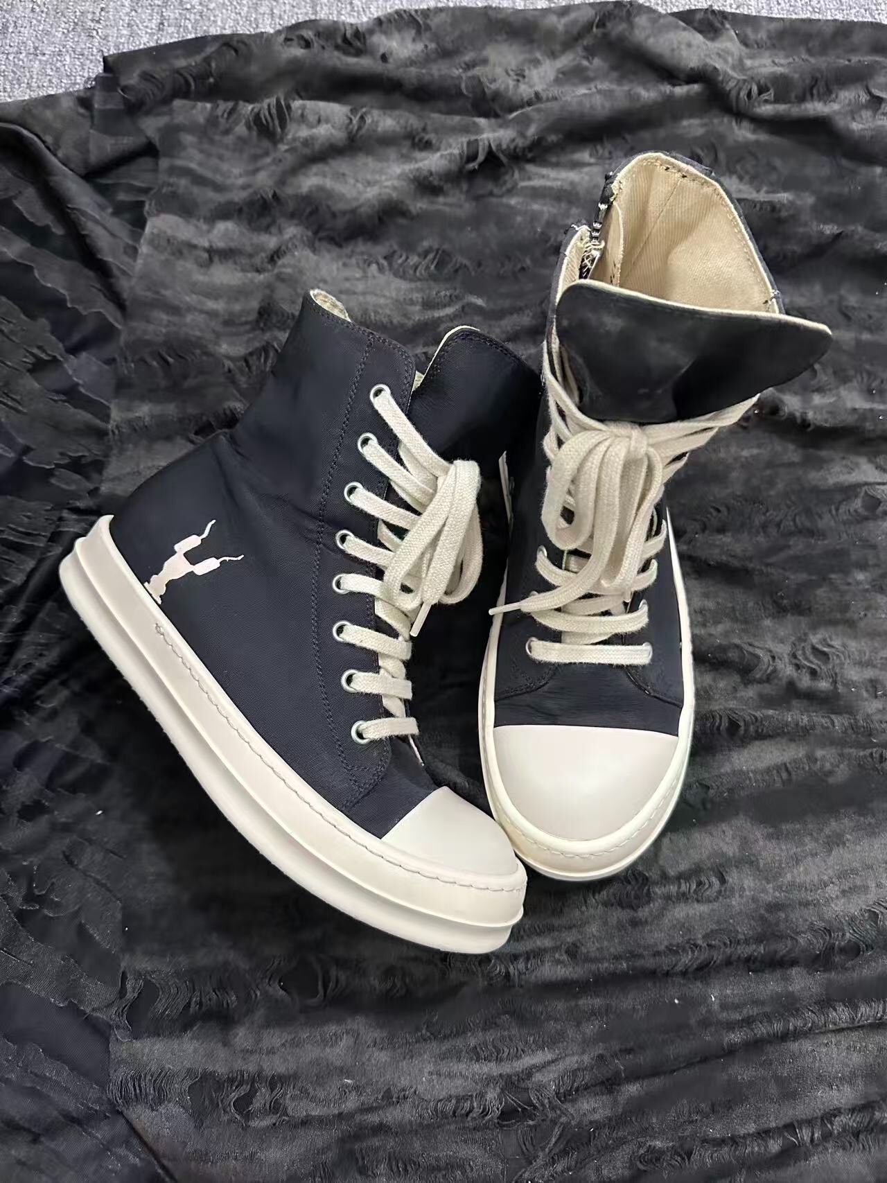 Rick Owens DRKSHDW High-Top Shoes — back