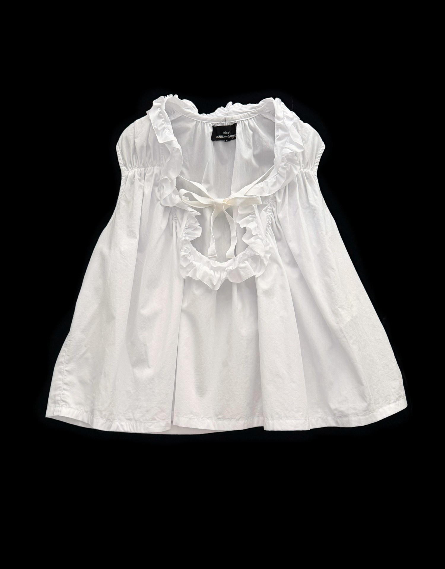 Comme des Garcons Tricot Ruffled Sleeveless Top